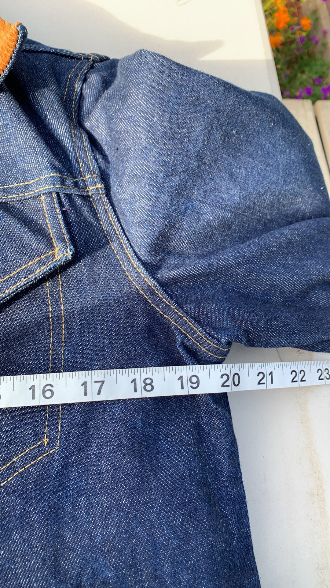 70s/80s Lined Denim Jacket With Corduroy Collar By Sedgefield - Image 6