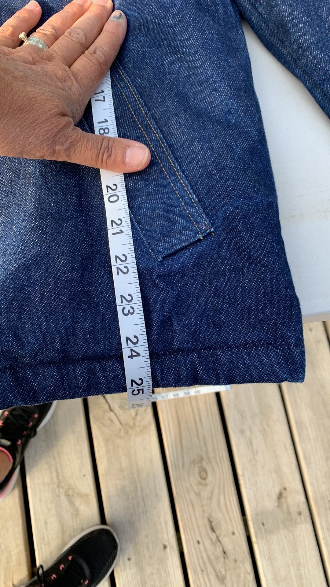 70s/80s Lined Denim Jacket With Corduroy Collar By Sedgefield - Image 8