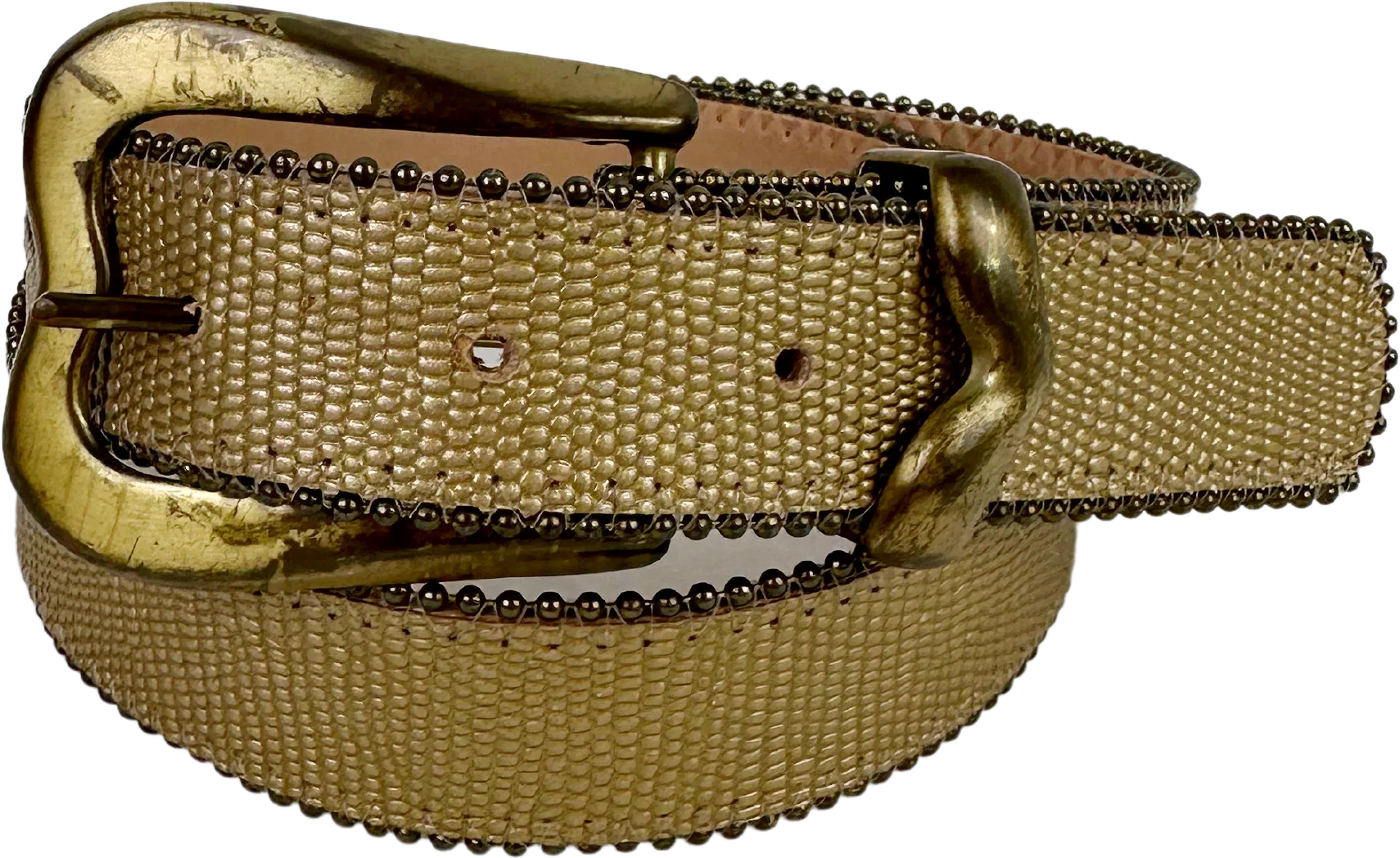 70s/80s Motion East Vintage Gold Belt By Motion East