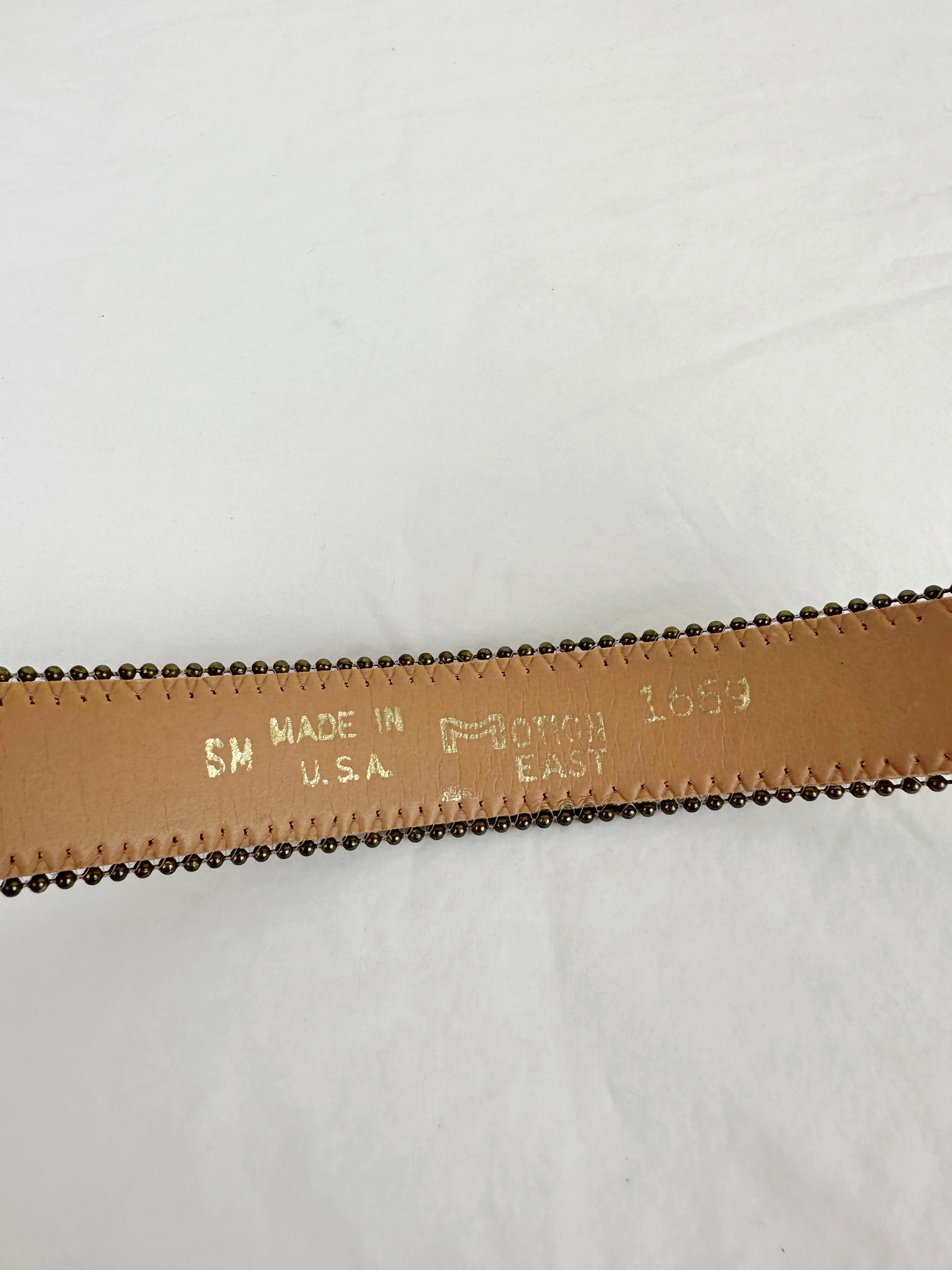 70s/80s Motion East Vintage Gold Belt By Motion East - Image 8