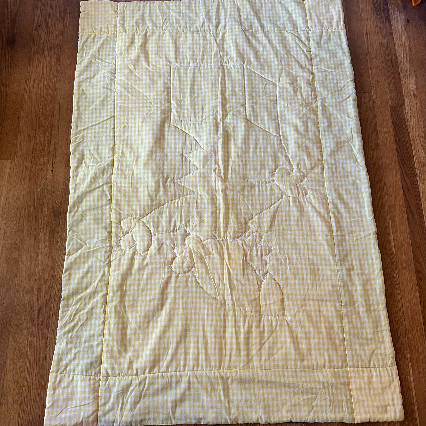 70s/80s Multicolor Jack In The Box Baby Quilt Blanket - Image 8