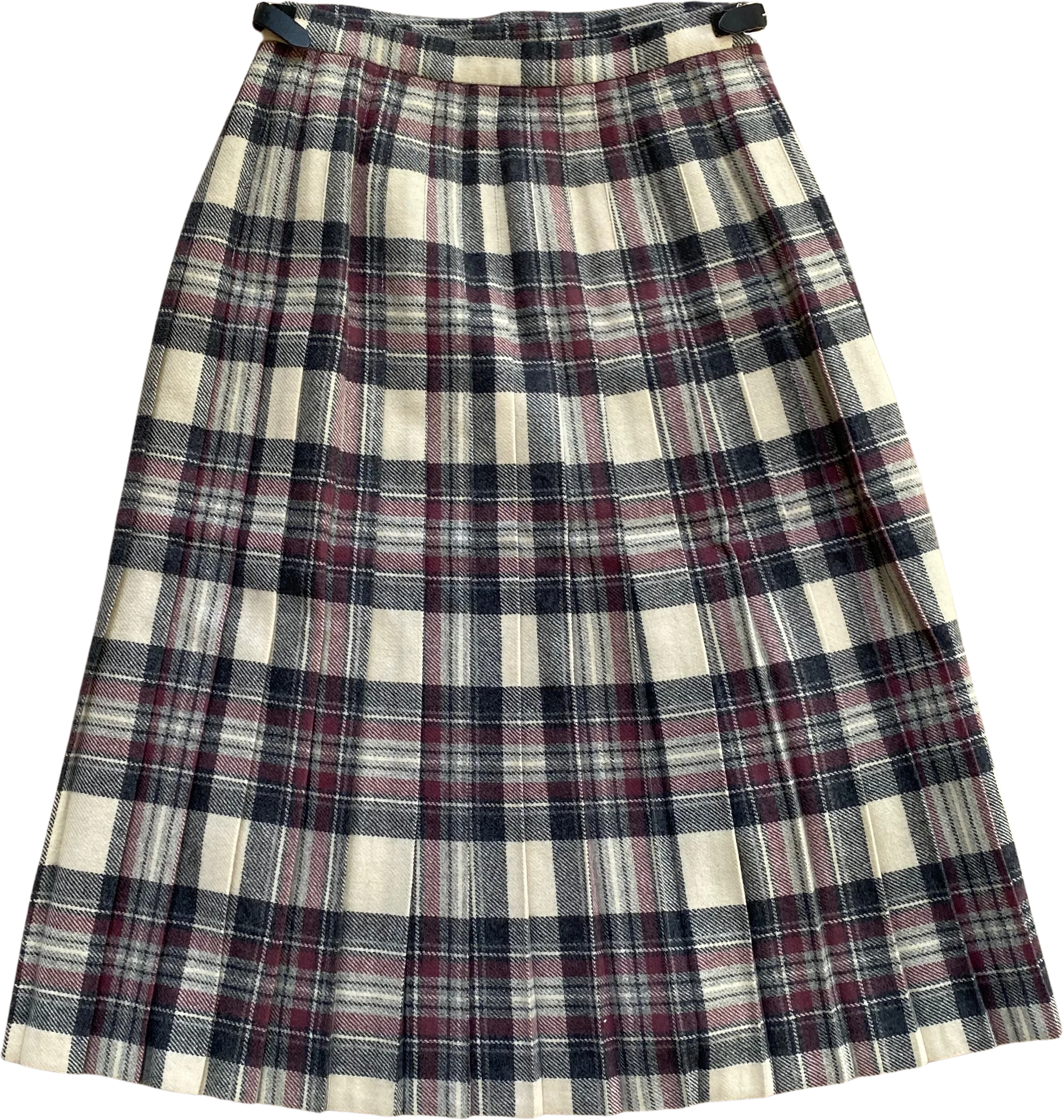 70s/80s Multicolored Plaid Kilt/wrap Skirt By Pitlochry Knitwear - Image 2