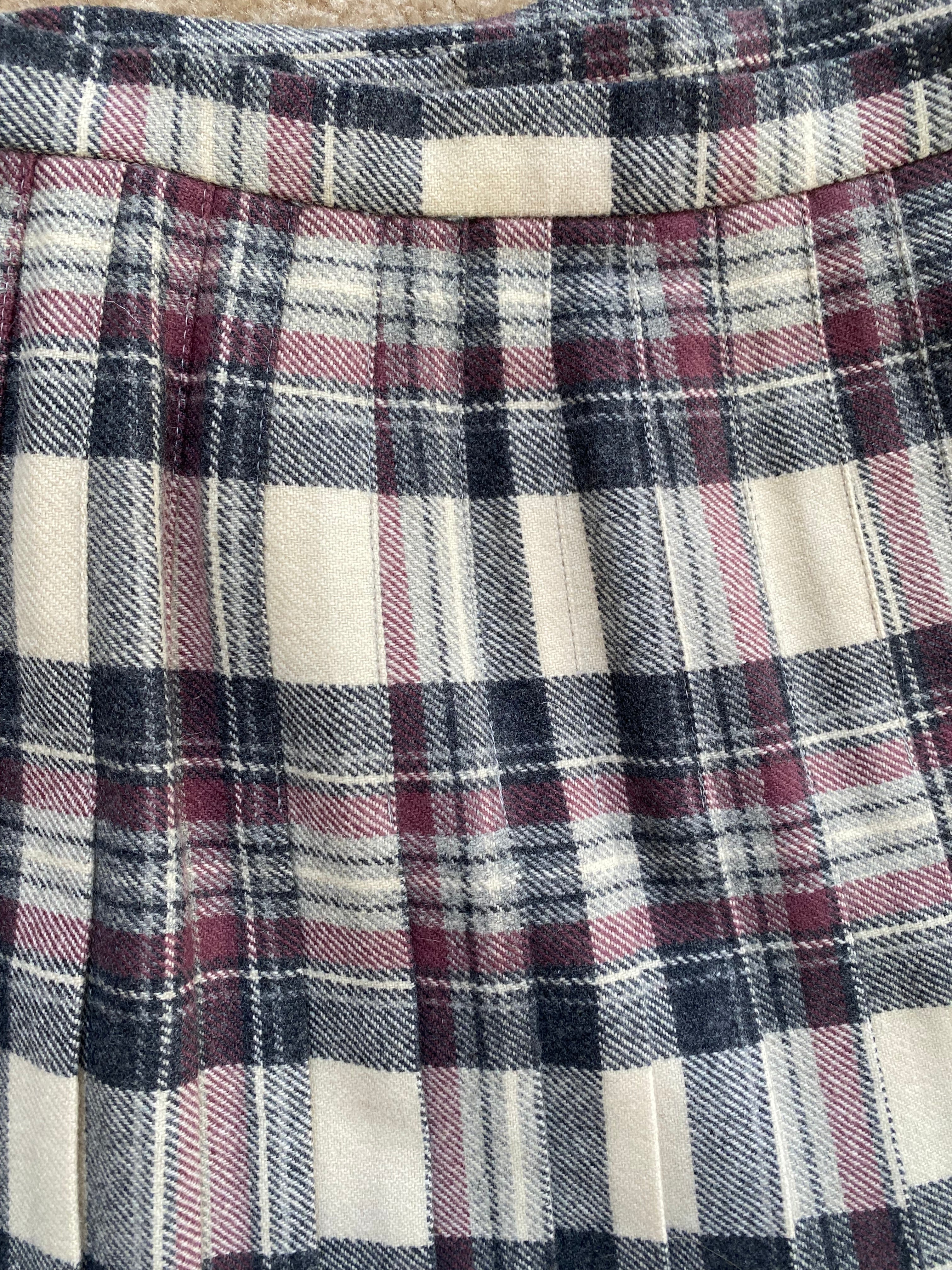 70s/80s Multicolored Plaid Kilt/wrap Skirt By Pitlochry Knitwear - Image 5