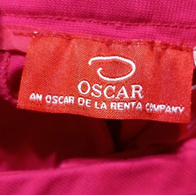 70s/80s Pink Cotton Spandex Embroidery Waist Capri Pan By Oscar de la Renta - Image 7