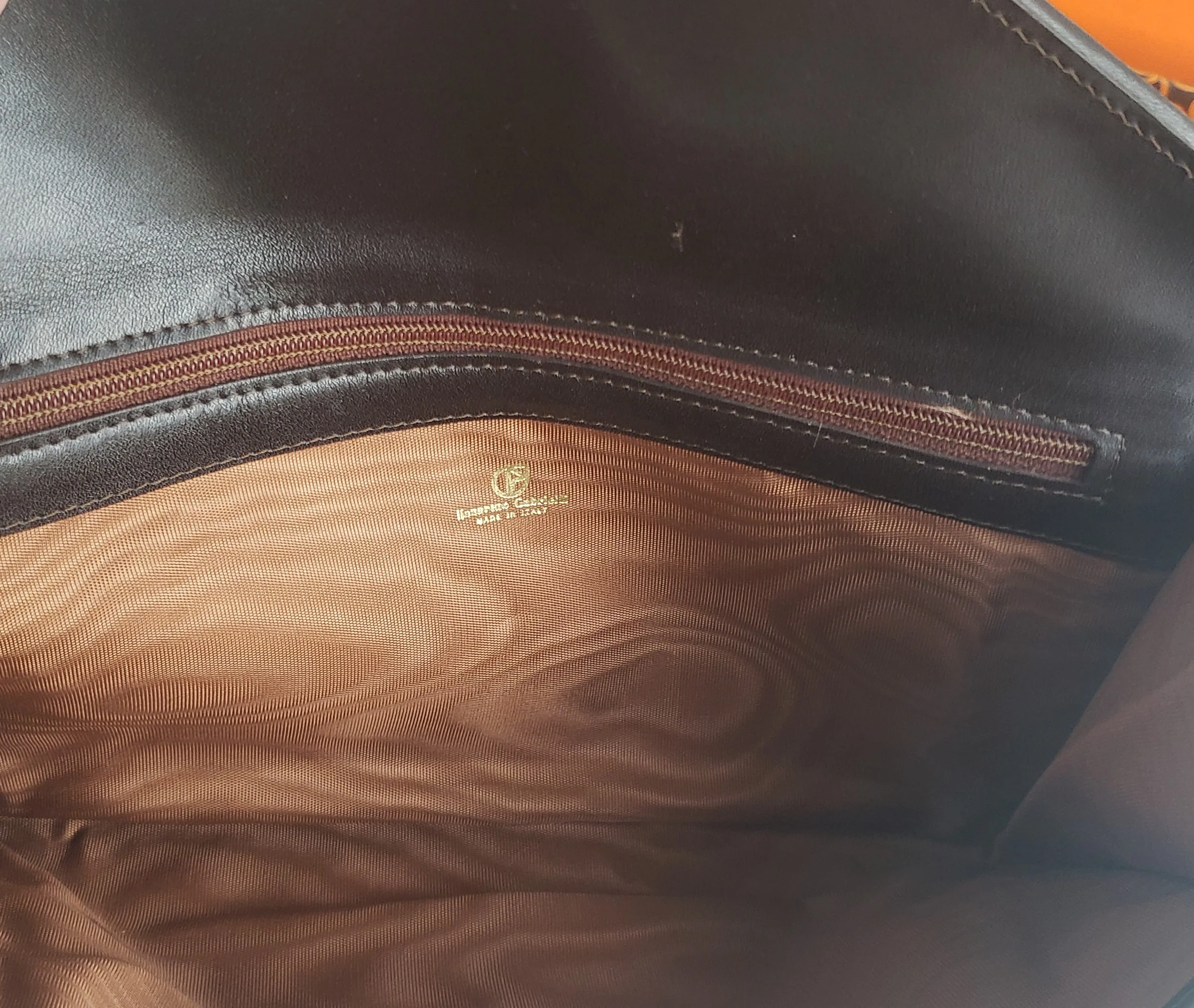 70s/80s Pochette Envelope Style Italian Leather Wallet By Nazareno Gabrielli - Image 8