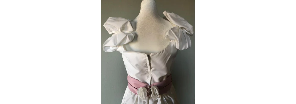 70s/80s Princesscore Ruffled Sleeveless Gown - Image 3