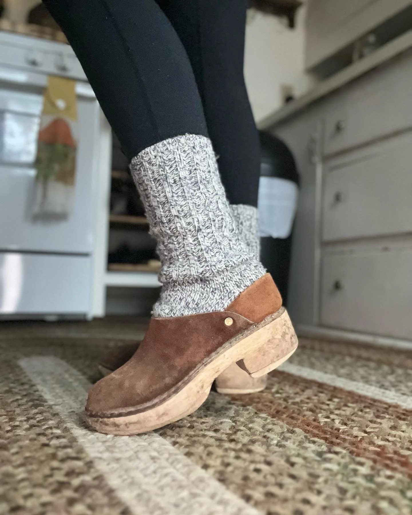 70s/80s Rad Handmade Clogs Womens Size 7.5/8 - Image 3