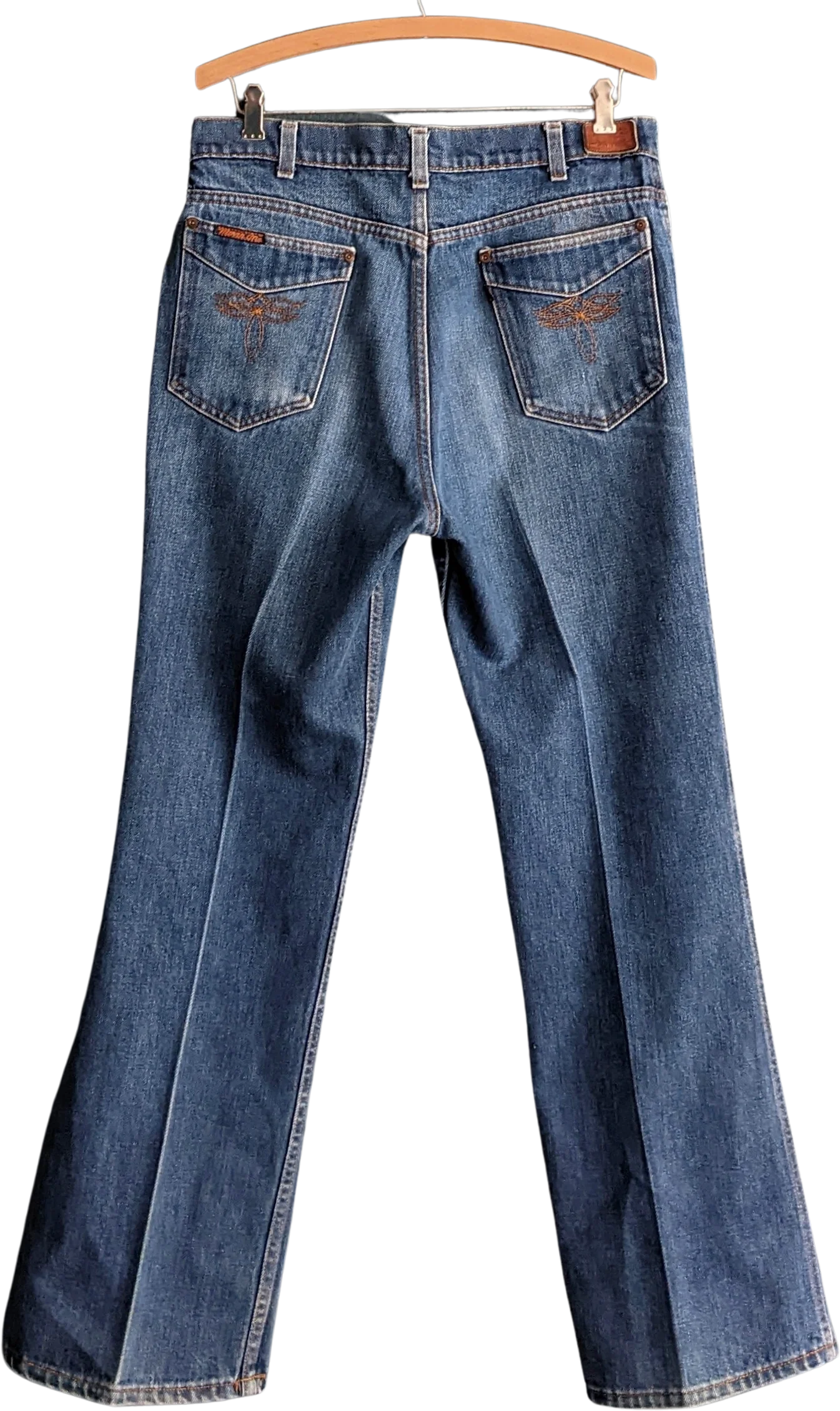 70s/80s Rare Movin' On Blue Denim Jeans By Levi's - Image 2