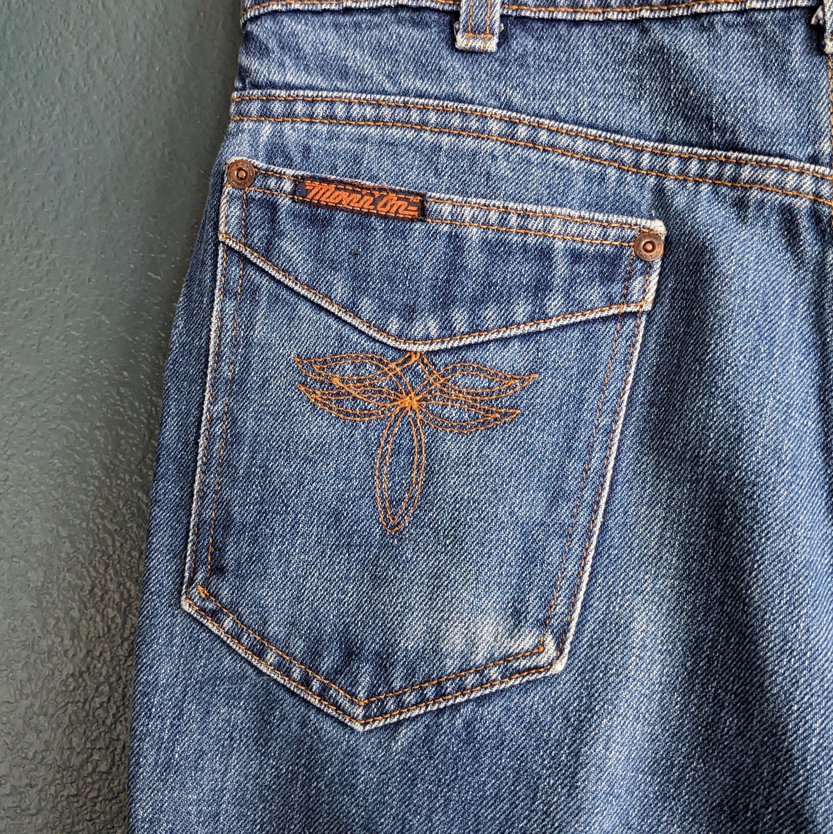 70s/80s Rare Movin' On Blue Denim Jeans By Levi's - Image 4