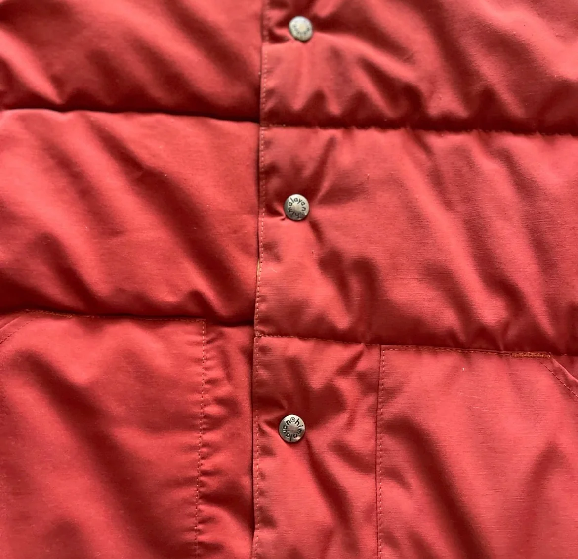 70s/80s Red Down Puffer Vest - Image 4