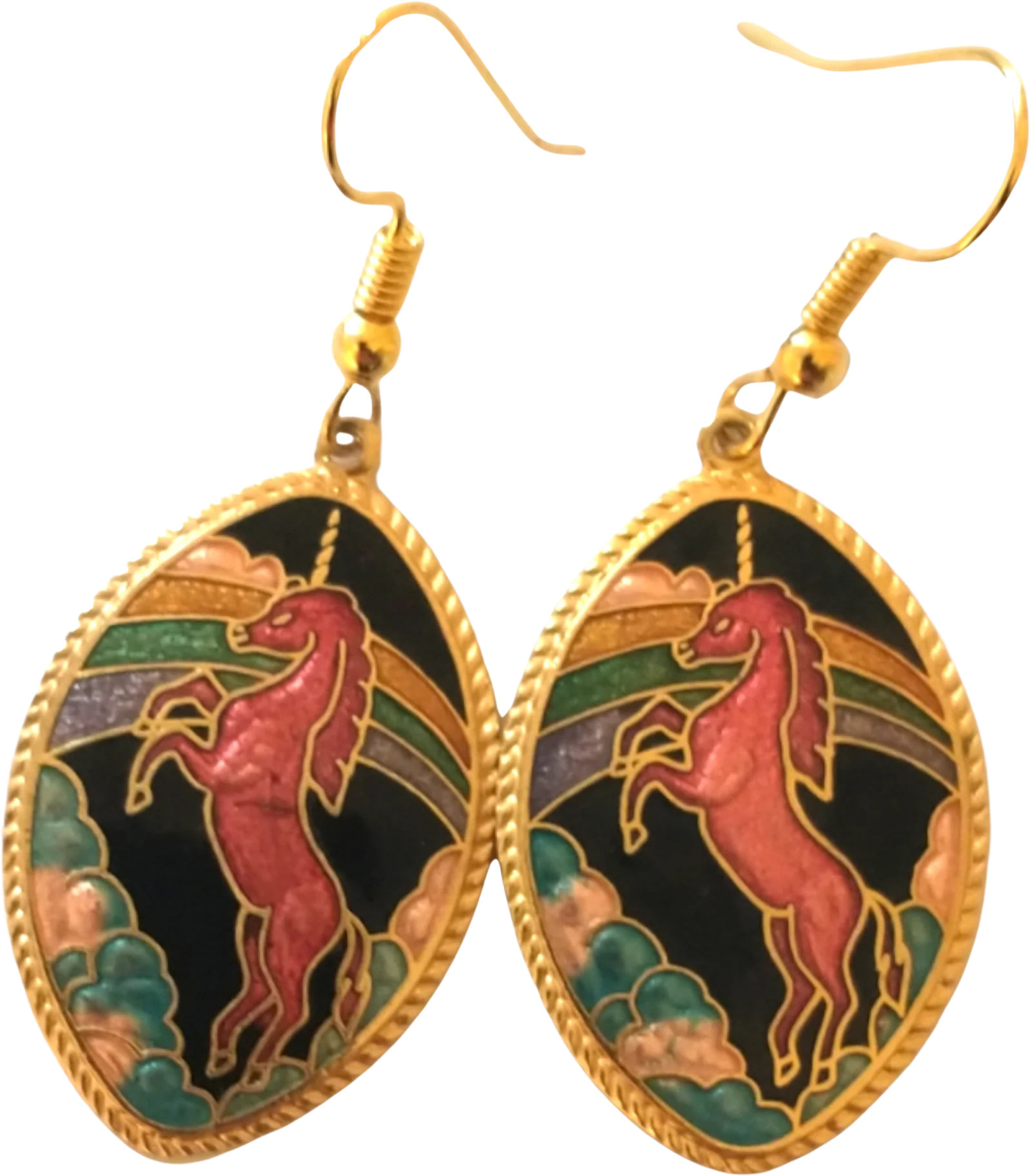70s/80s Retro Rainbow Earrings by Retro