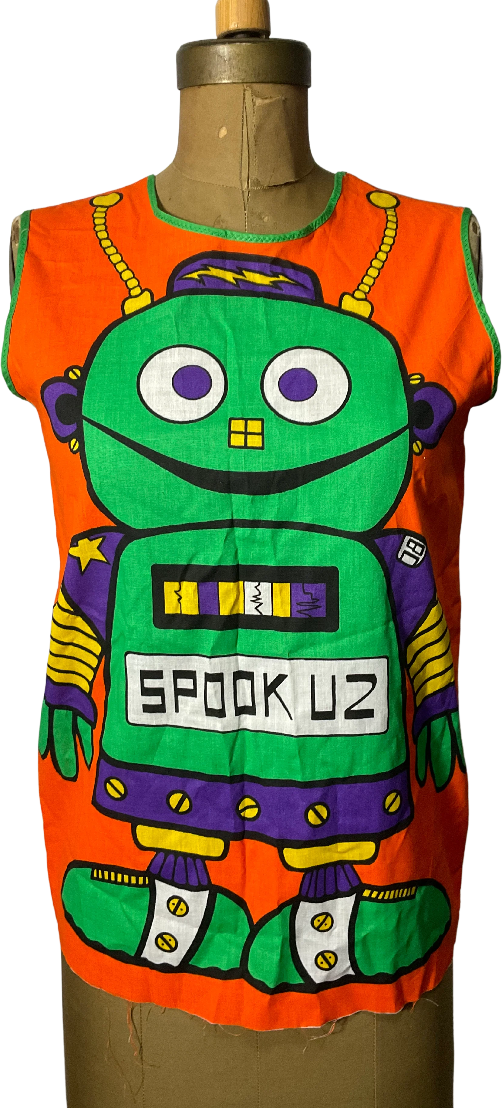 70s/80s Robot Costume Novelty Kids Dress Or Blouse