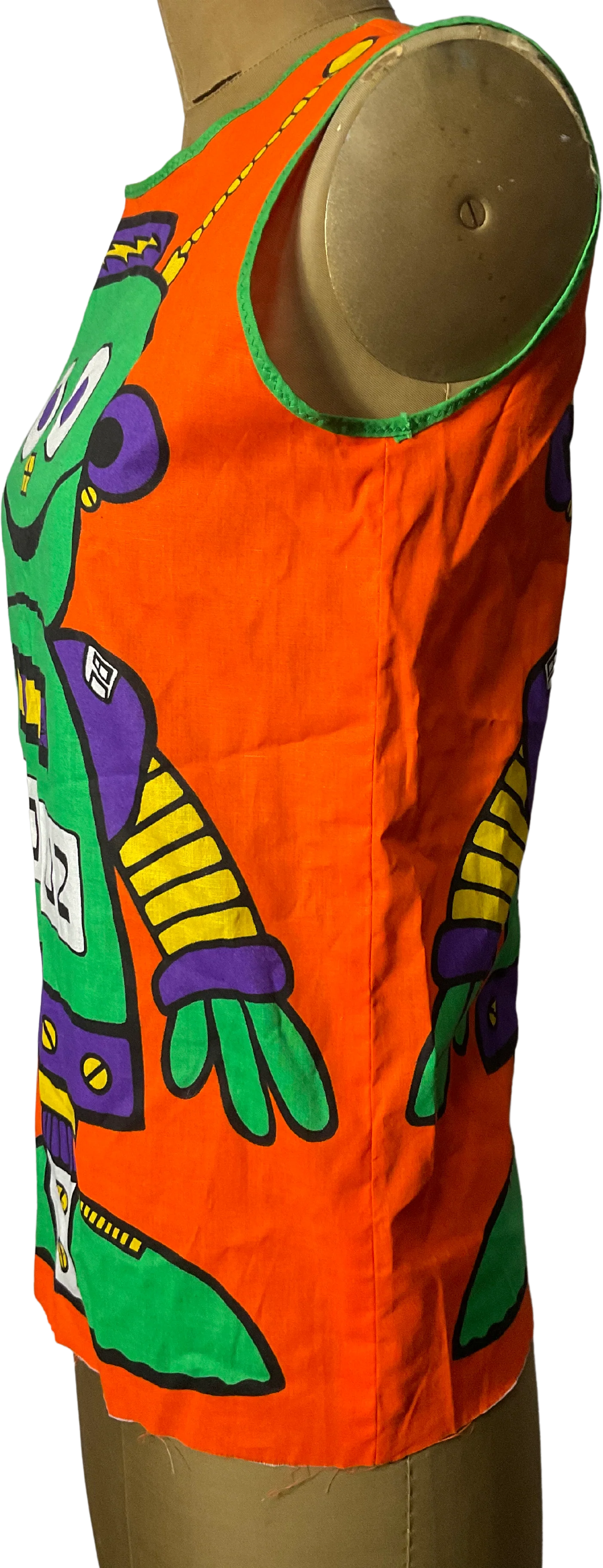 70s/80s Robot Costume Novelty Kids Dress Or Blouse - Image 3