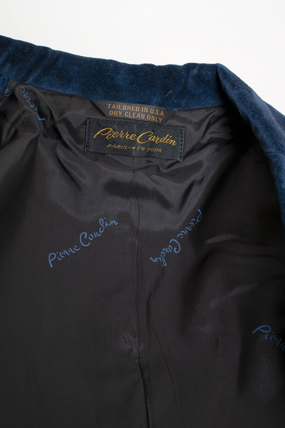 70s/80s Royal Sapphire Blue Velvet Disco Suit By Pierre Cardin - Image 10