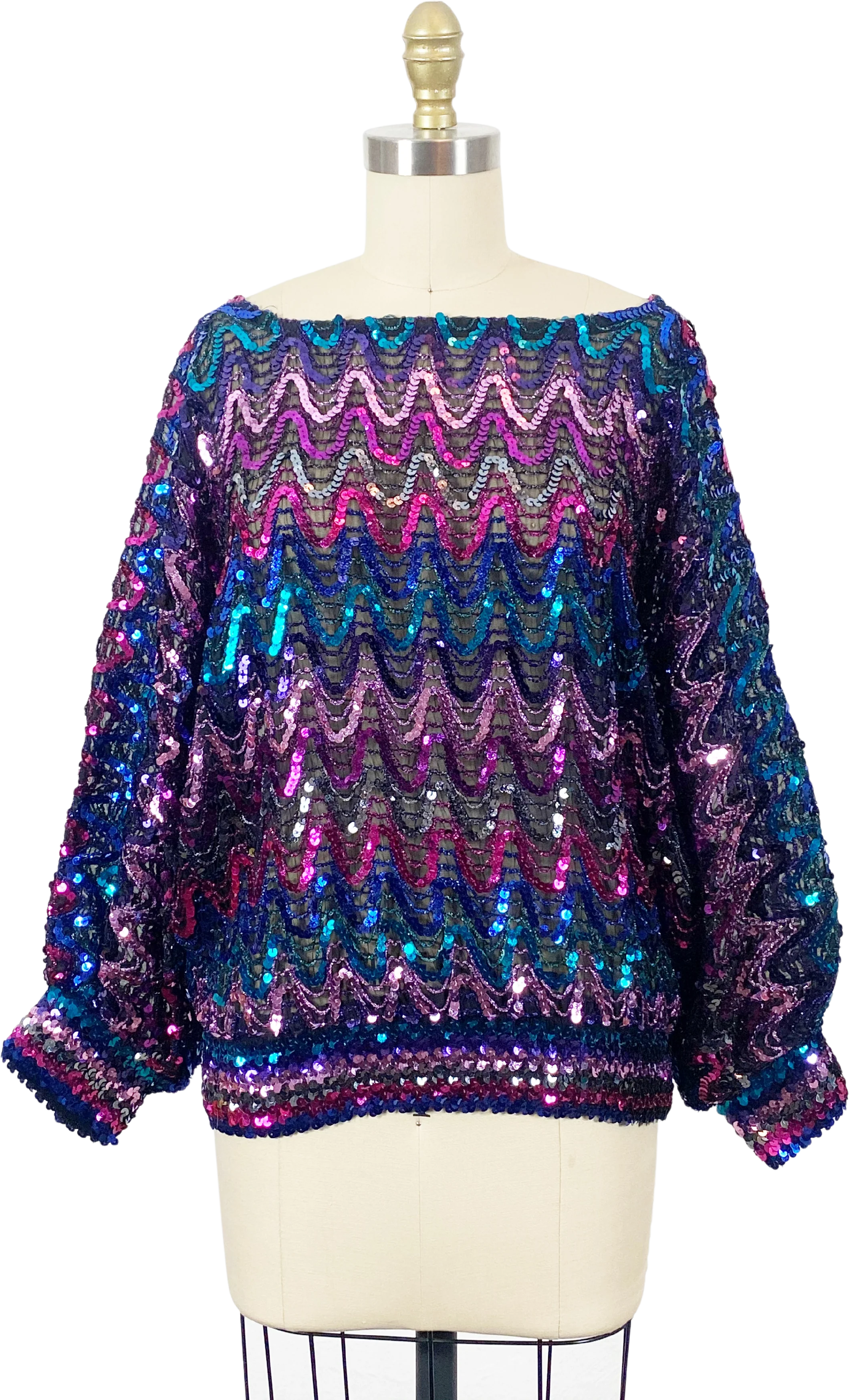 70s/80s Sequin Disco Top
