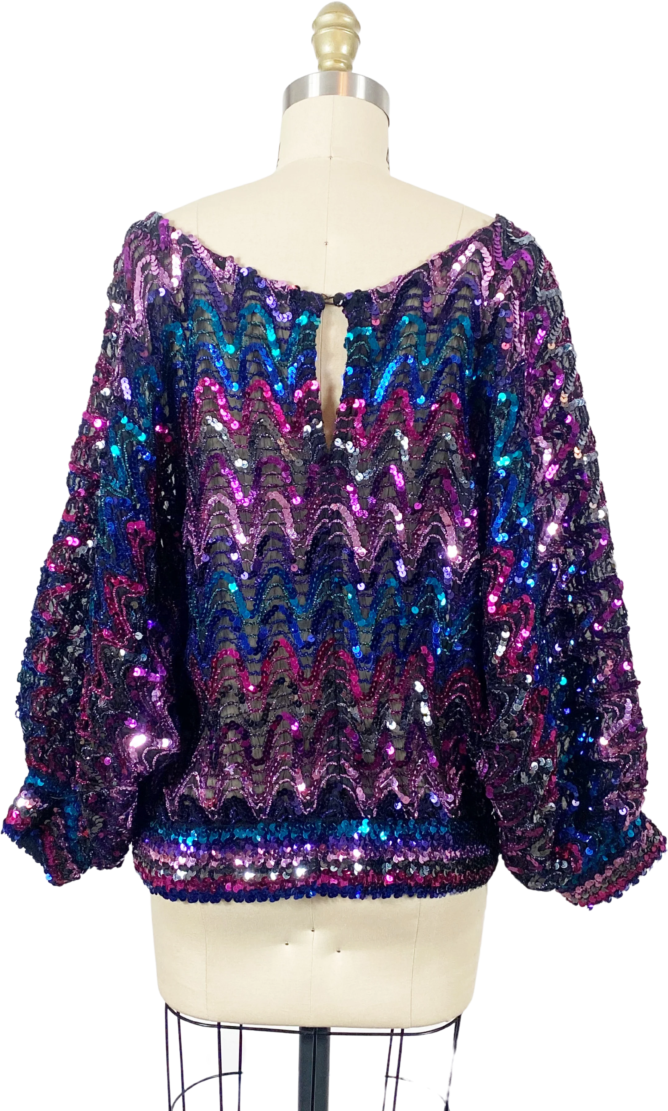 70s/80s Sequin Disco Top - Image 2