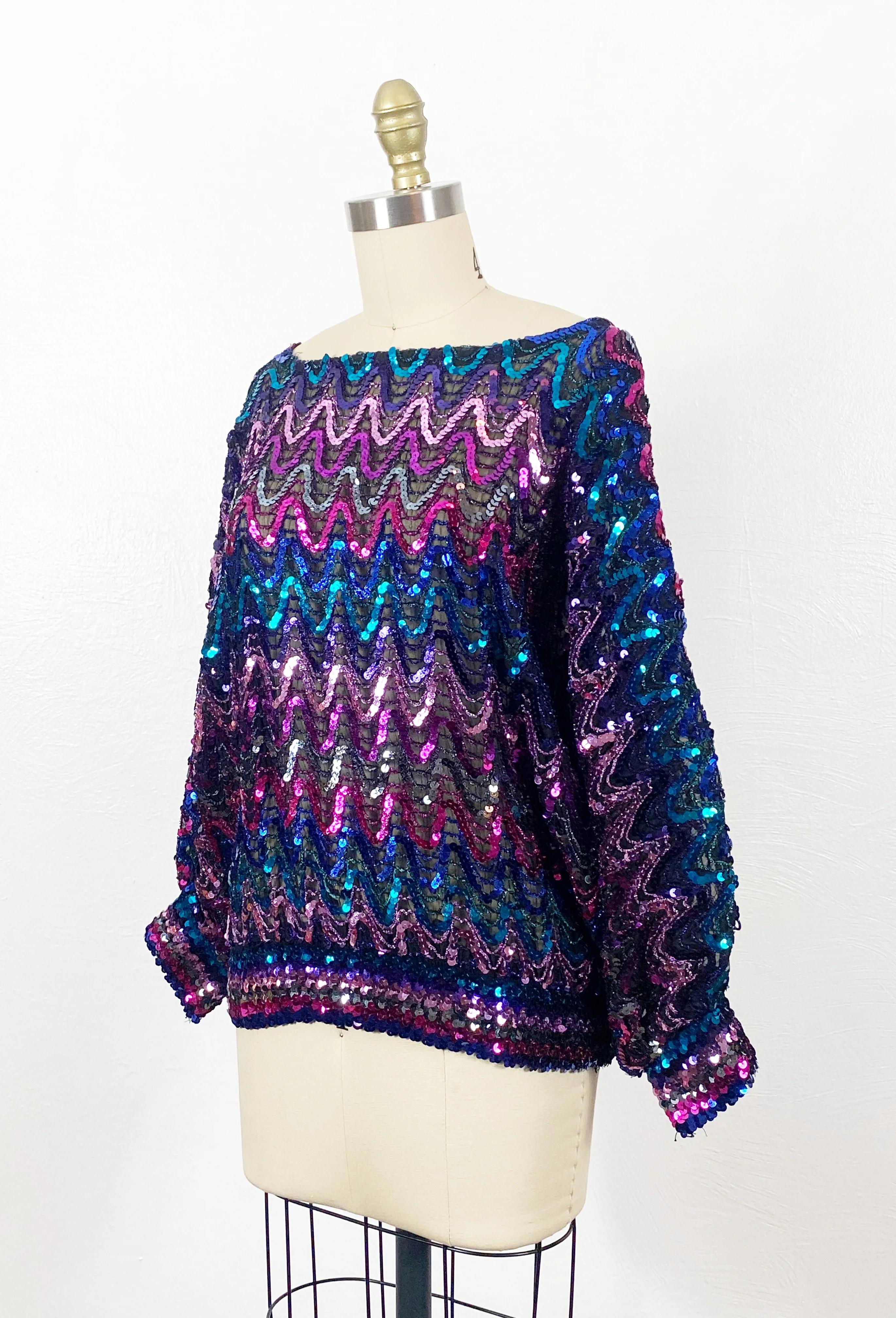 70s/80s Sequin Disco Top - Image 5