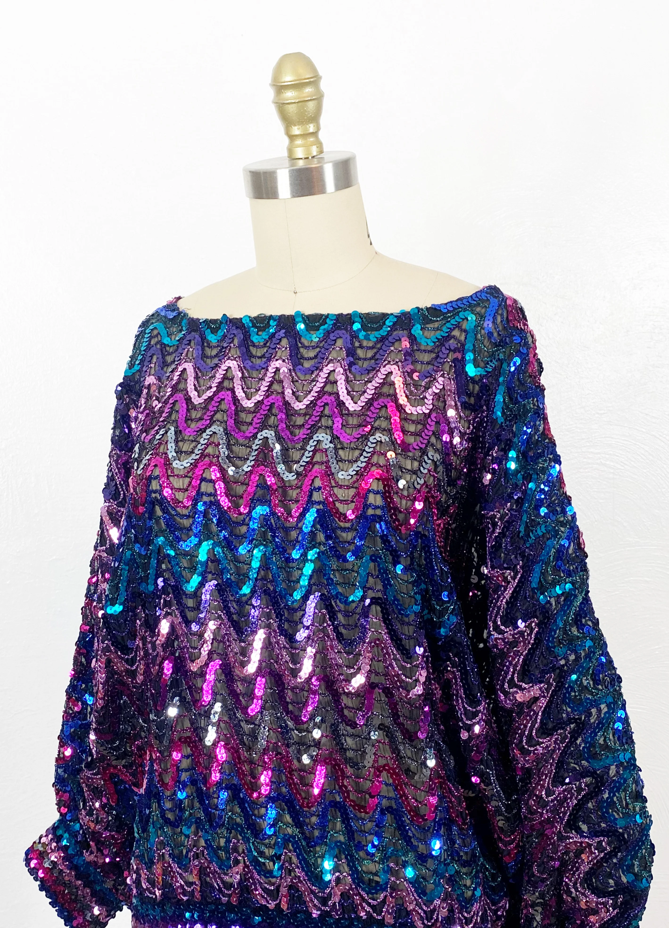 70s/80s Sequin Disco Top - Image 6