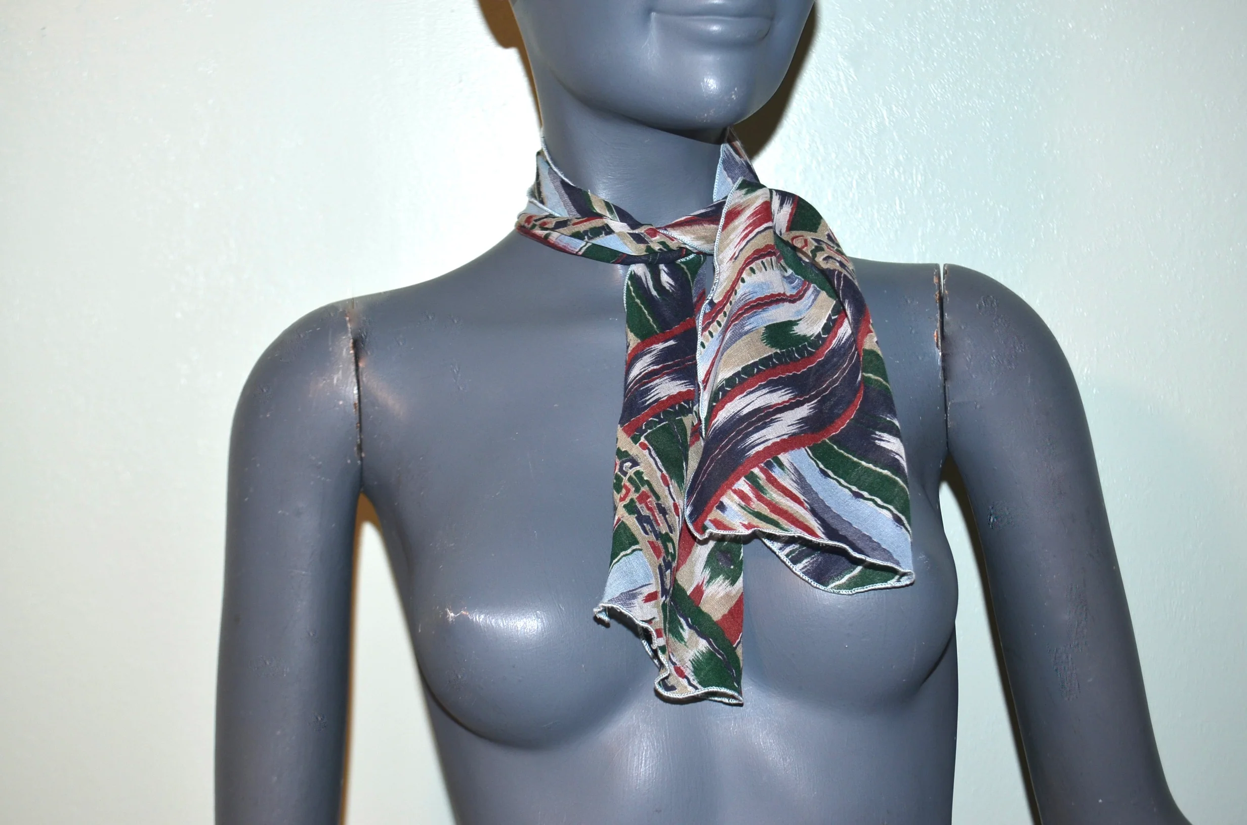 70s/80s Southwestern And Rainbow Scarf Lot Of 2 - Image 14
