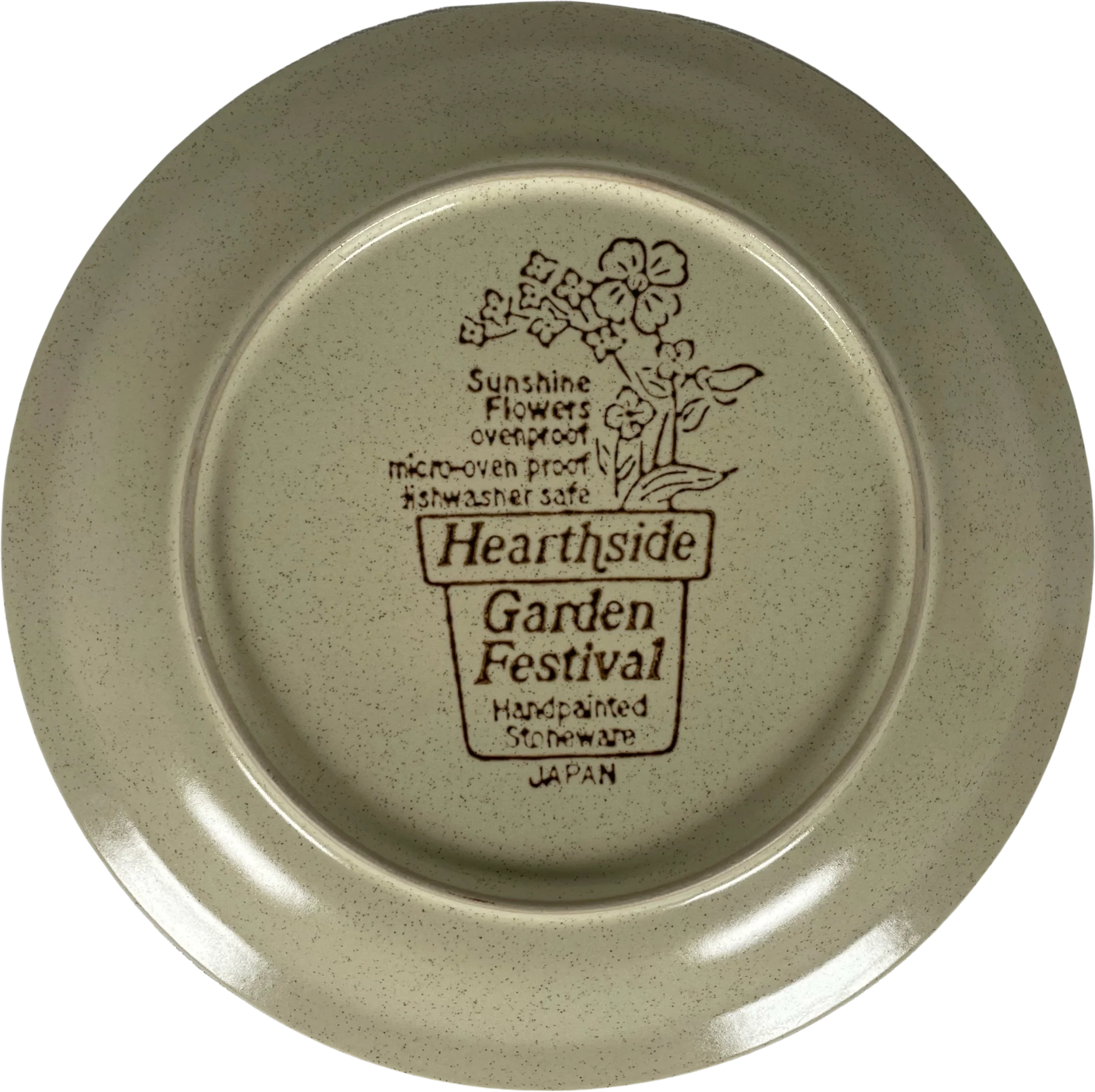 70s/80s Sunshine Flowers Salad Plate By Hearthware - Image 2