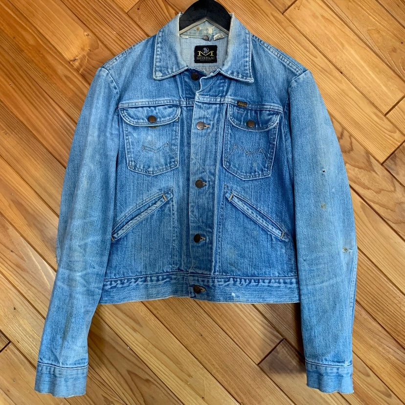 70s/80s Thrashed Jean Jacket By Maverick - Image 5