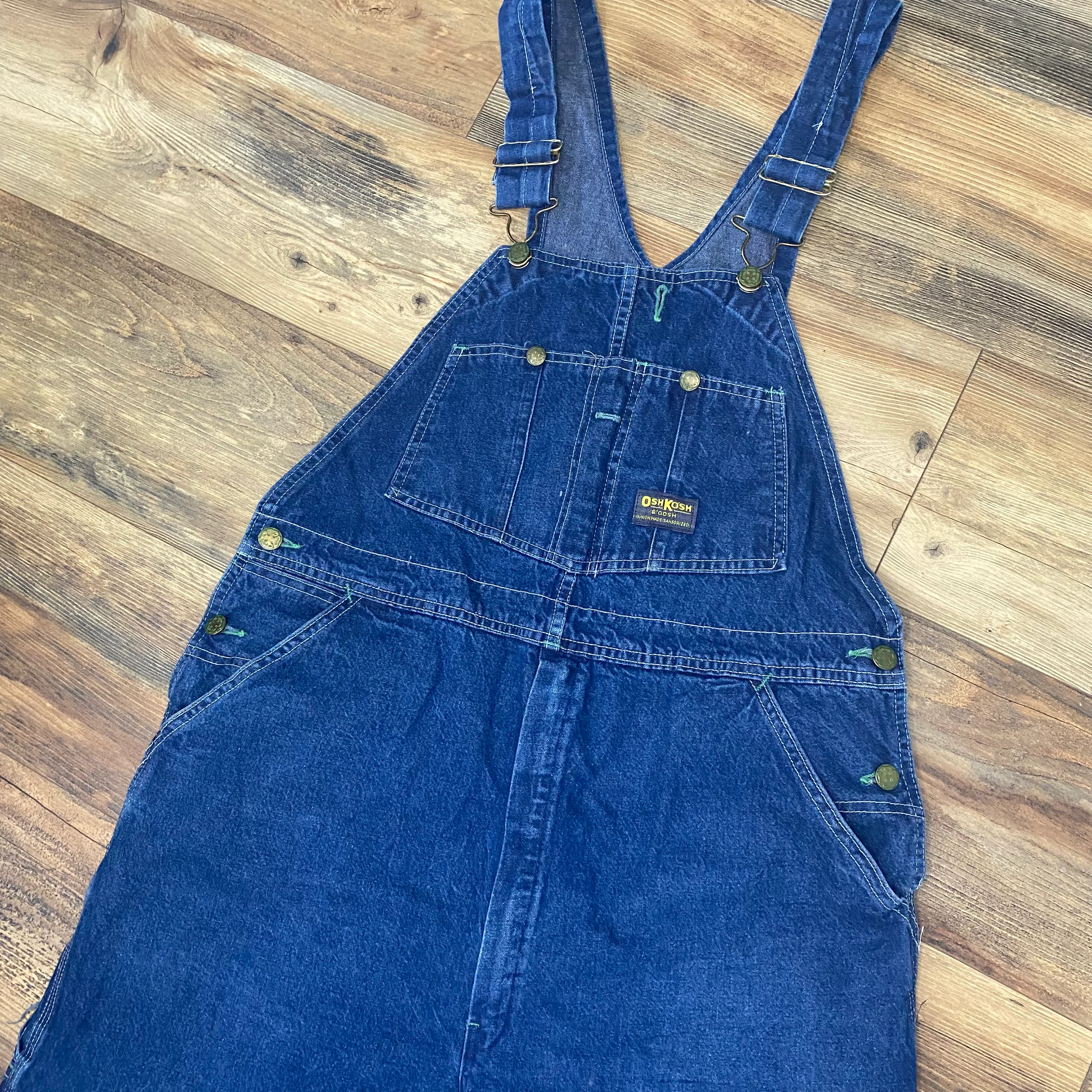 70s/80s Vestbak Bib Overalls Size 38 Dark Wash Union Made By Osh Kosh Bgosh - Image 3