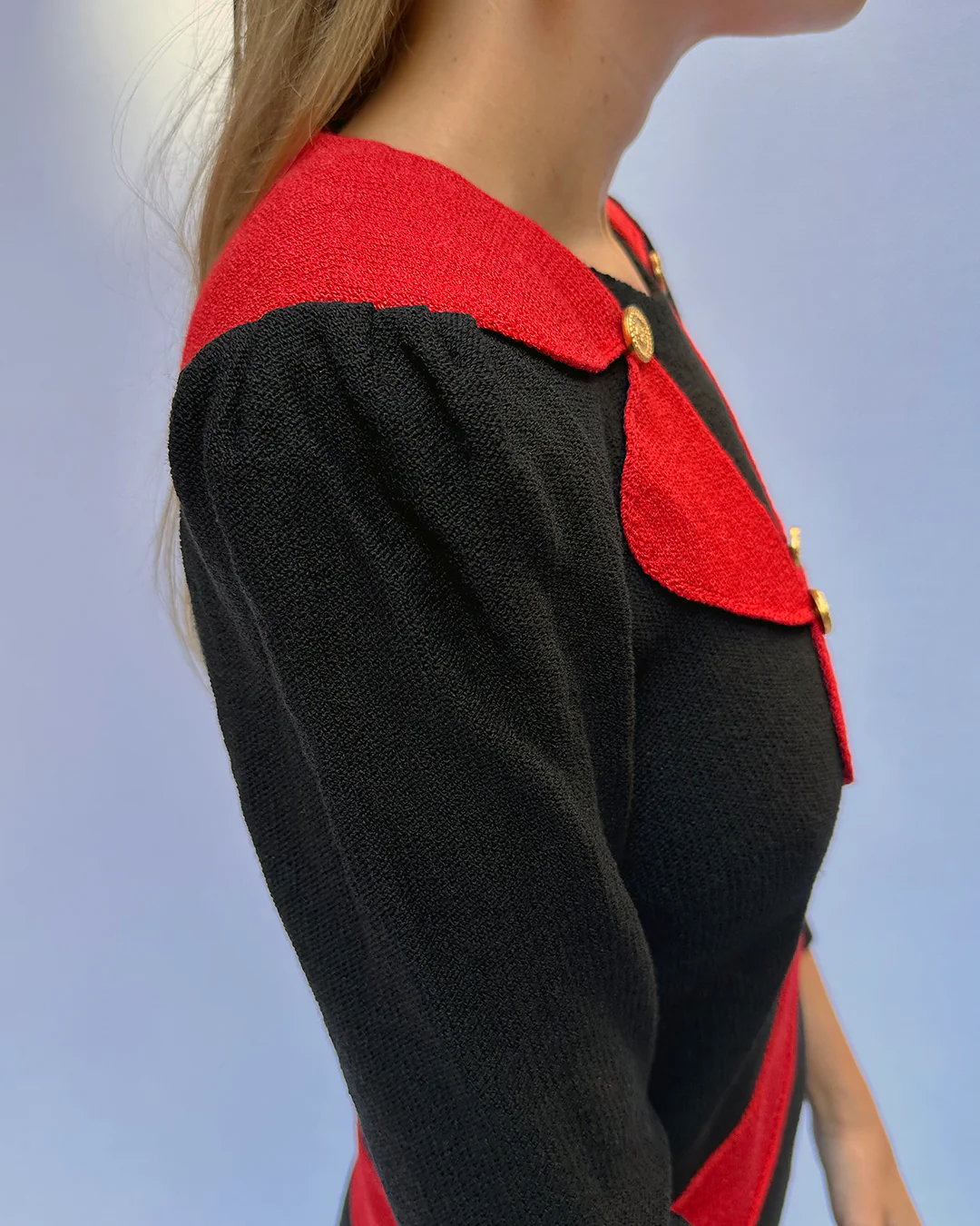 70s/80s Vintage 70s Adolfo Knit Dress | Xs-m By Adolfo - Image 4
