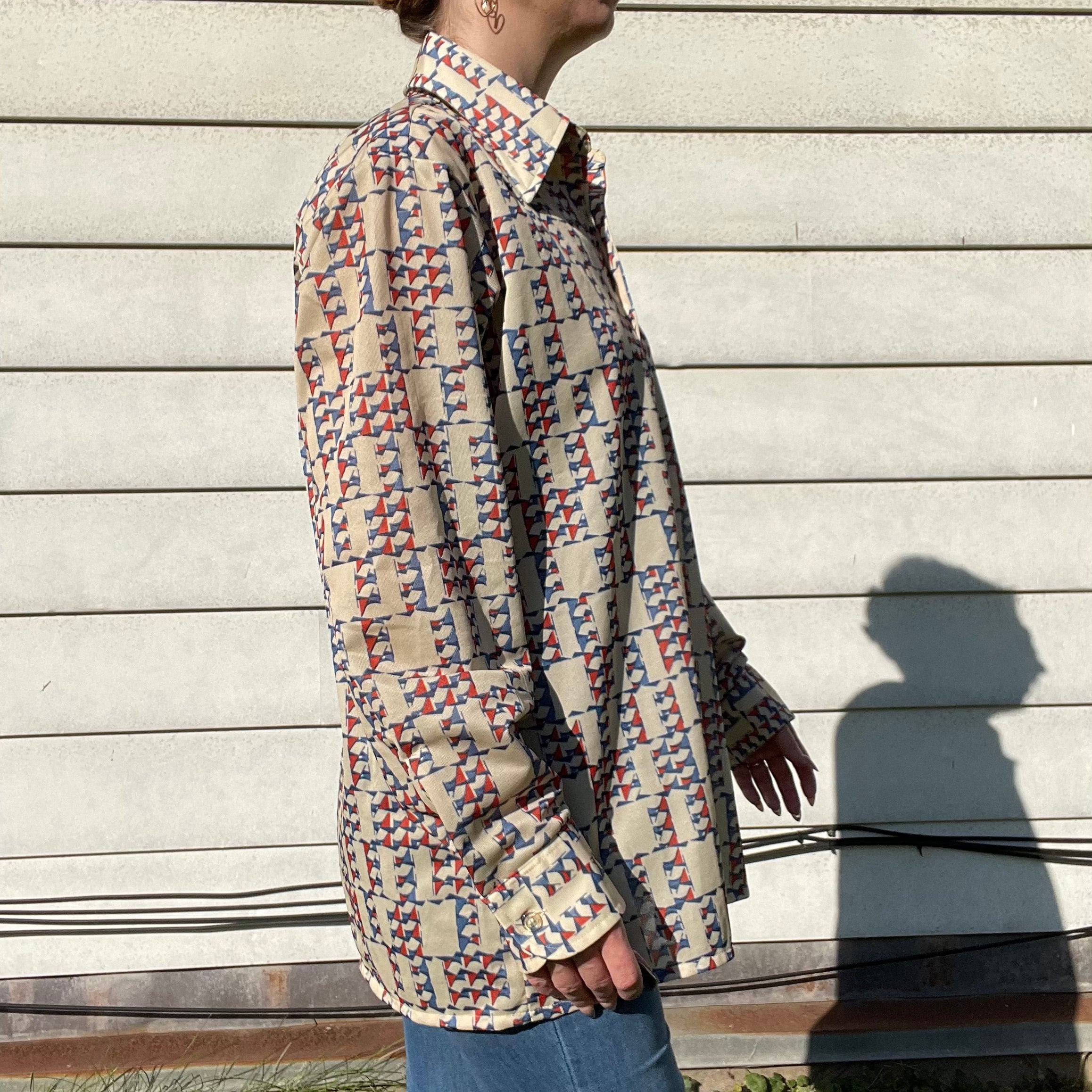 70s/80s Vintage Button Down Collared Shirt By Arrow Scrambler - Image 9