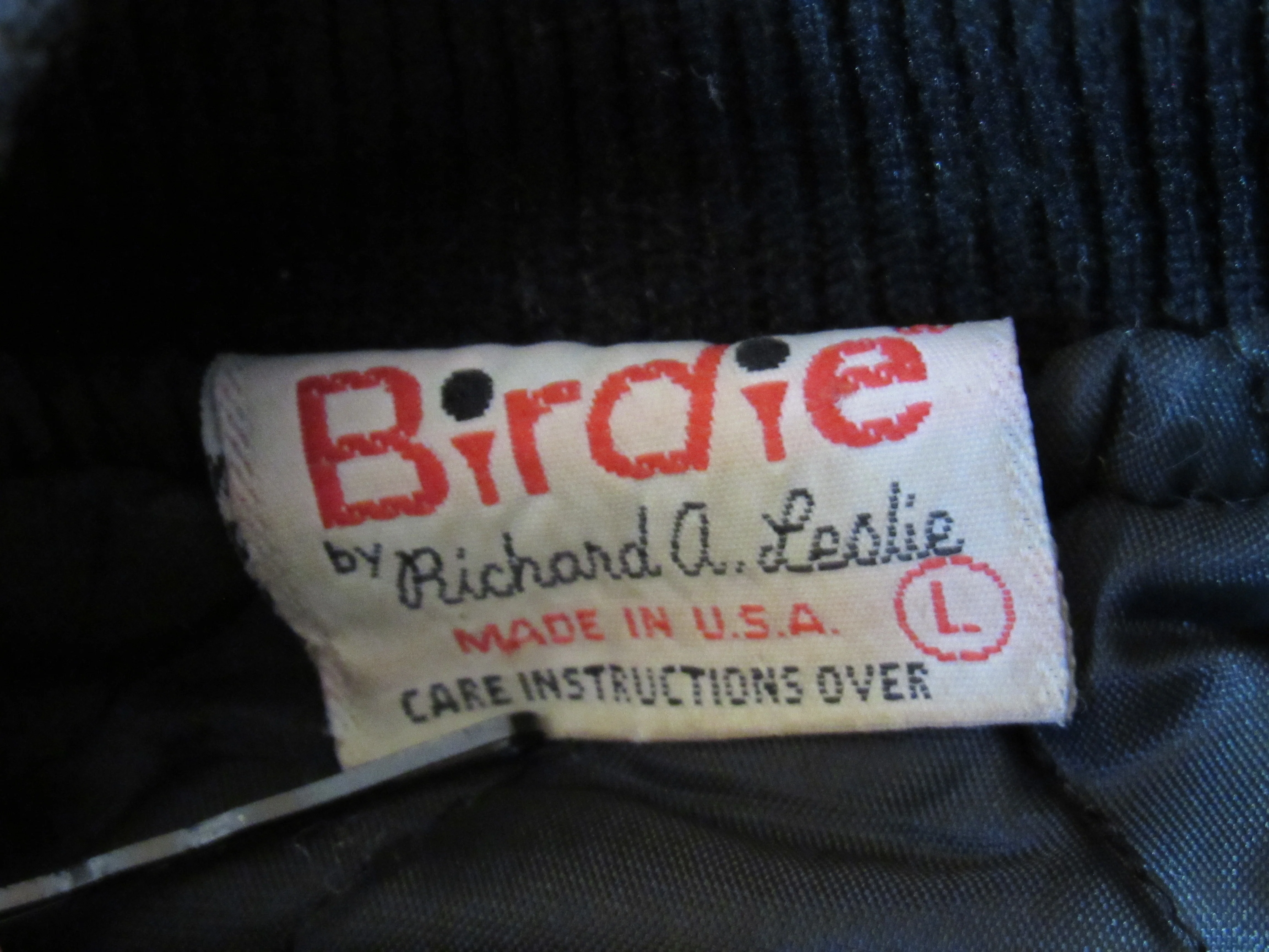 70s/80s Vintage Embroidered Satin Bomber Jacket By Birdie by Richard a Leslie - Image 10