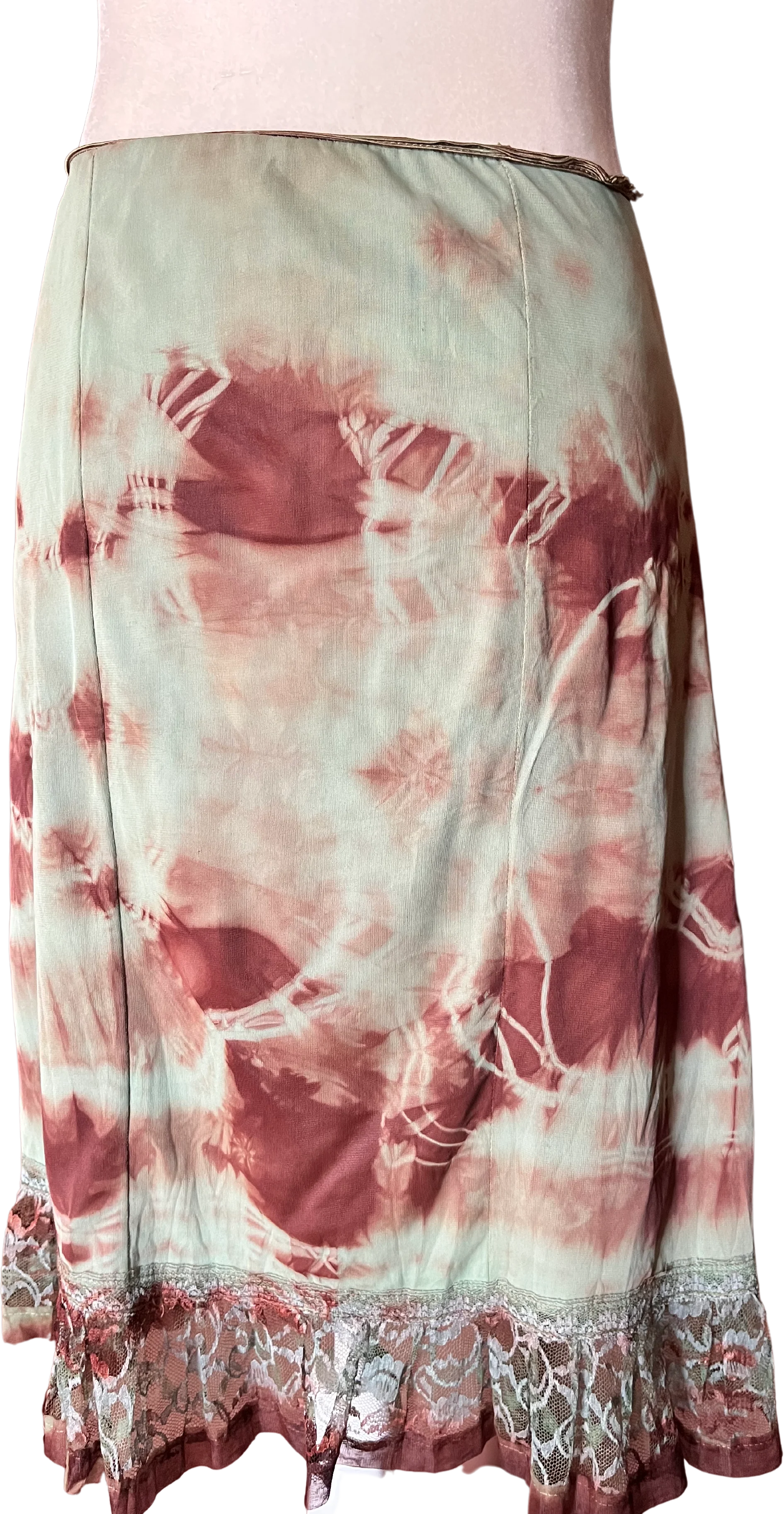 70s/80s Vintage Tie Dye Slip Skirt