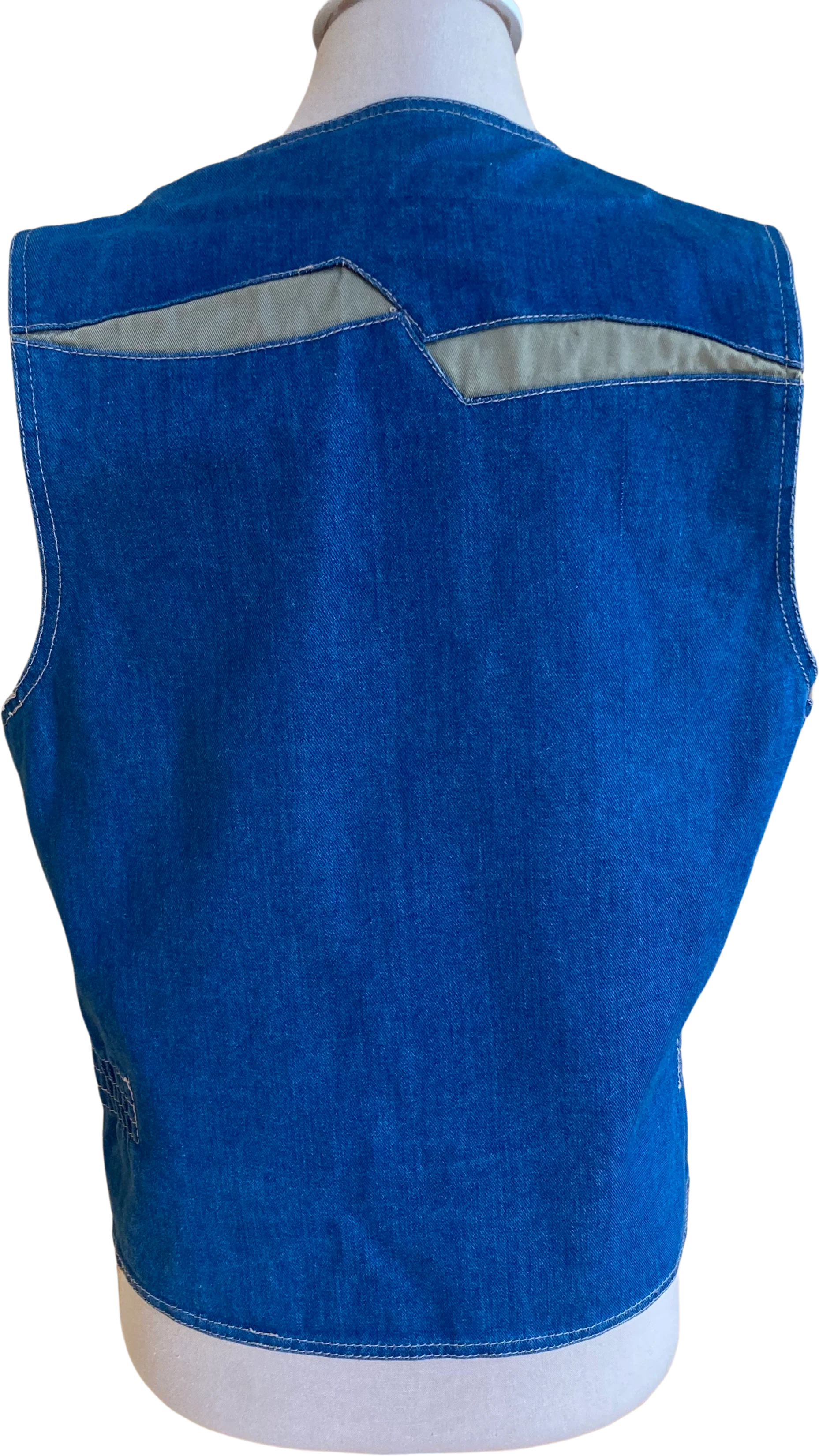 70s/80s Western Style Denim Vest By L'avion - Image 2