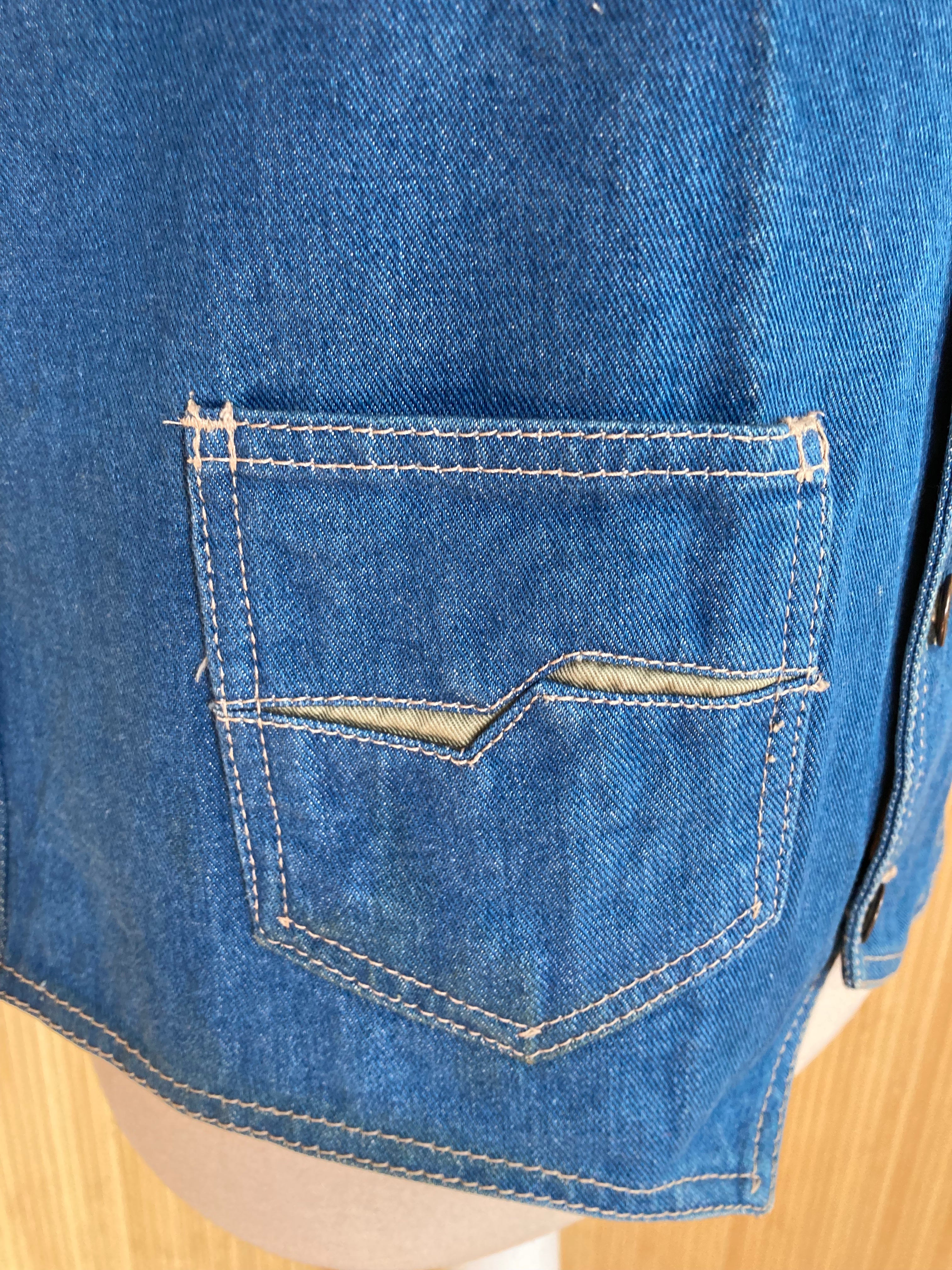 70s/80s Western Style Denim Vest By L'avion - Image 5