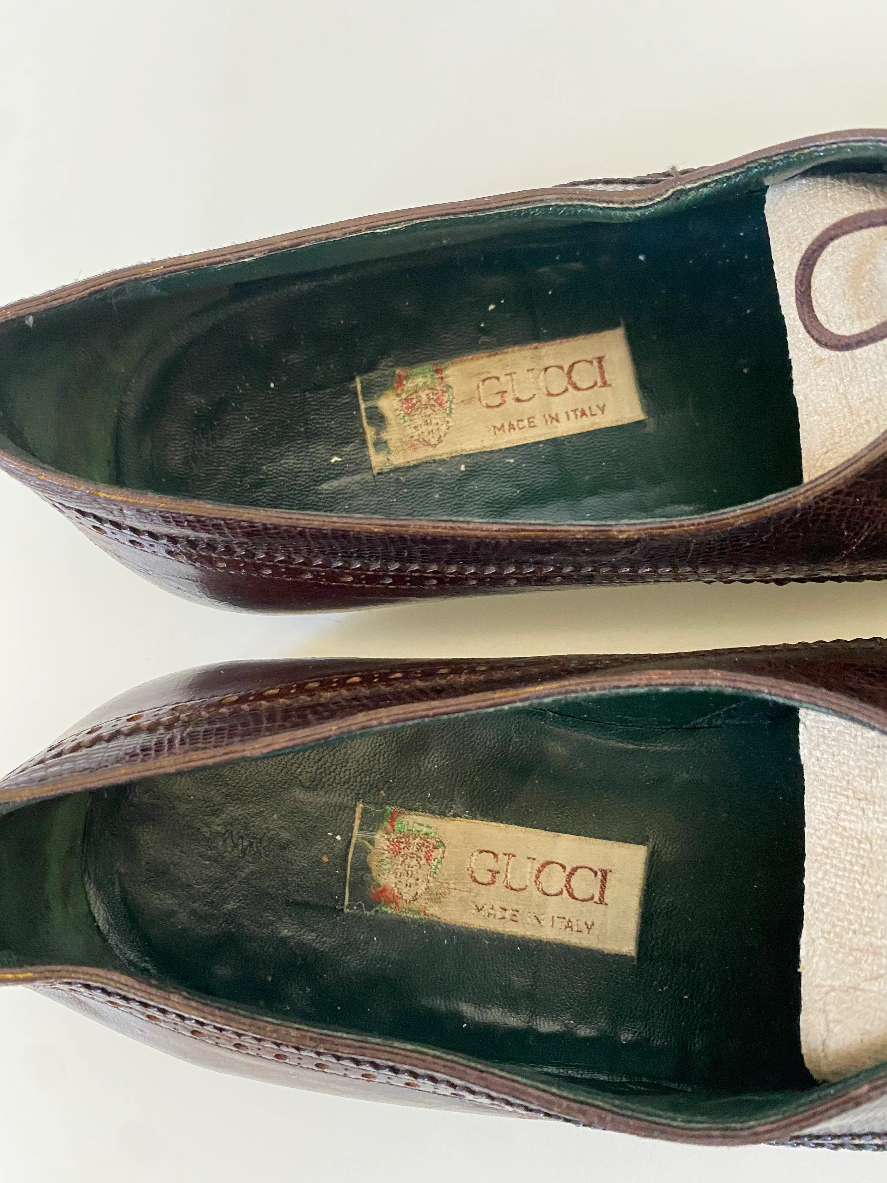 70s/80s Wing Tip Dress Shoes By Gucci - Image 9
