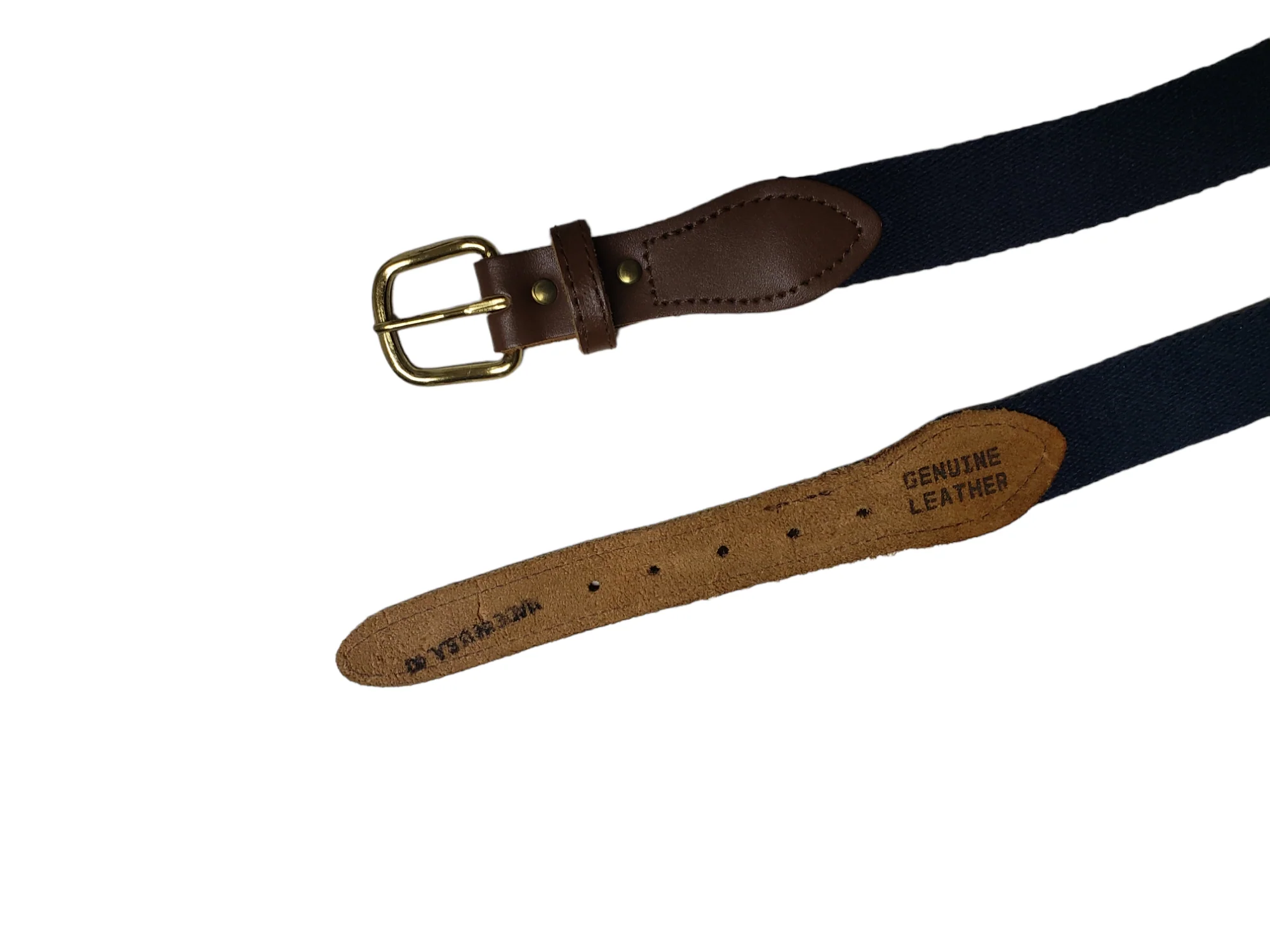 70s/80s Woven Cotton And Leather Belt - Image 5