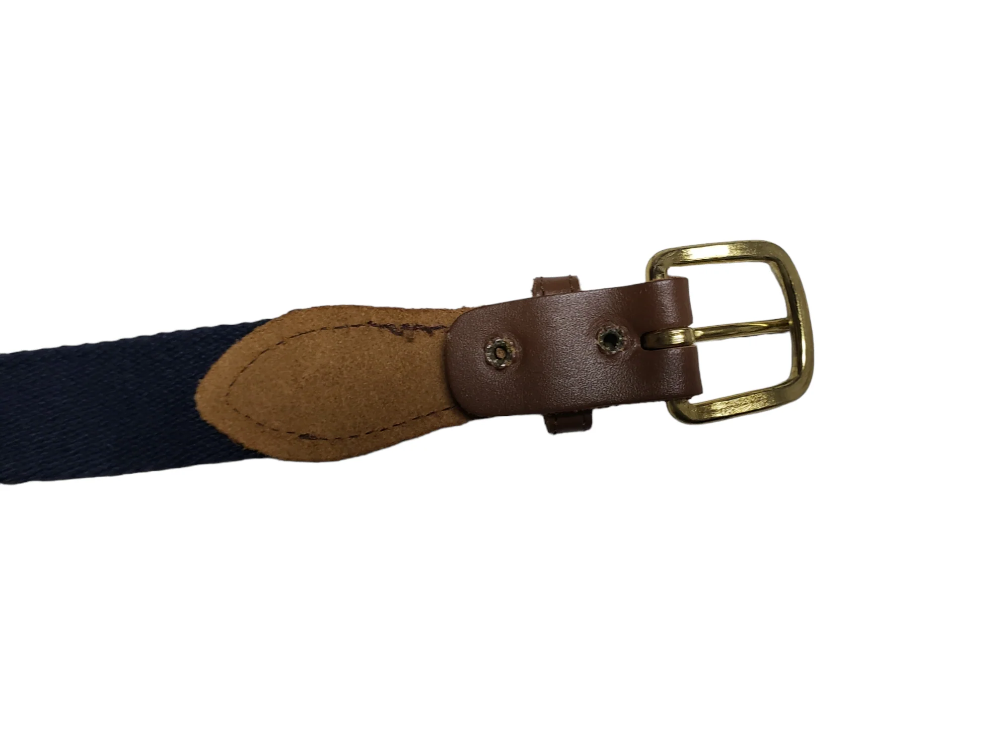 70s/80s Woven Cotton And Leather Belt - Image 6