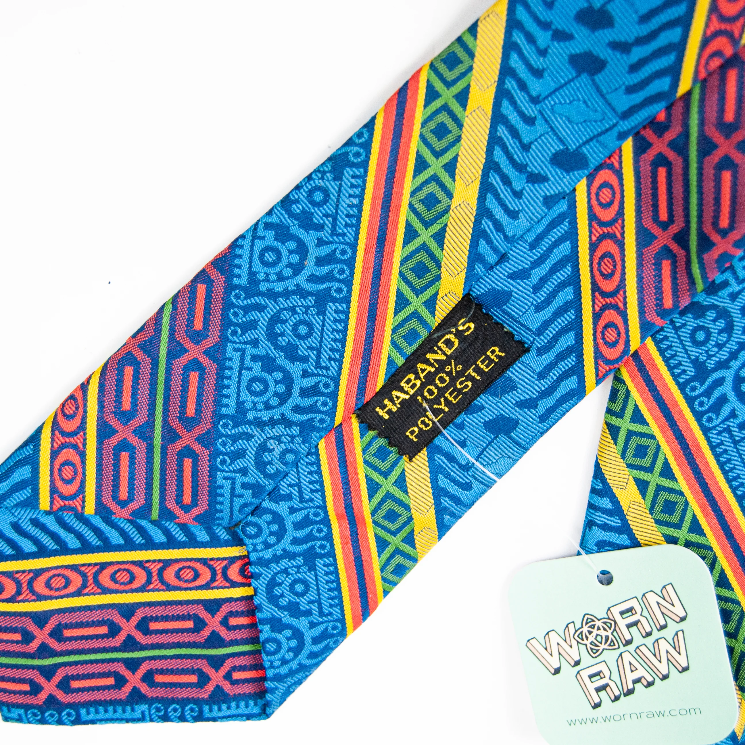 70s Abstract Style Tie by Haband's - Image 4