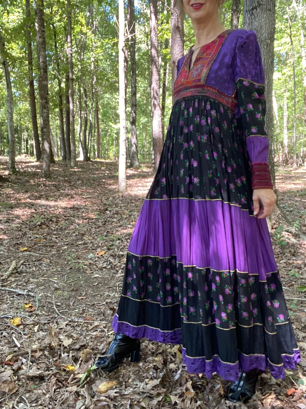 70s Afghan Style Dress By Margaret Kimber - Image 4
