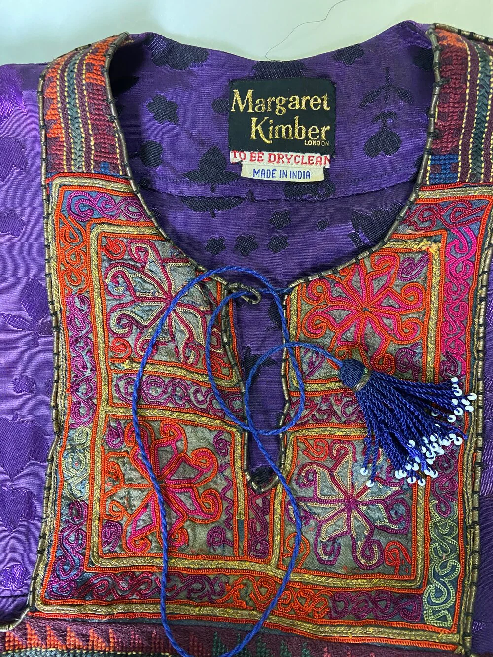 70s Afghan Style Dress By Margaret Kimber - Image 7