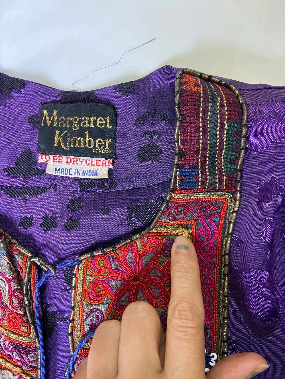 70s Afghan Style Dress By Margaret Kimber - Image 8