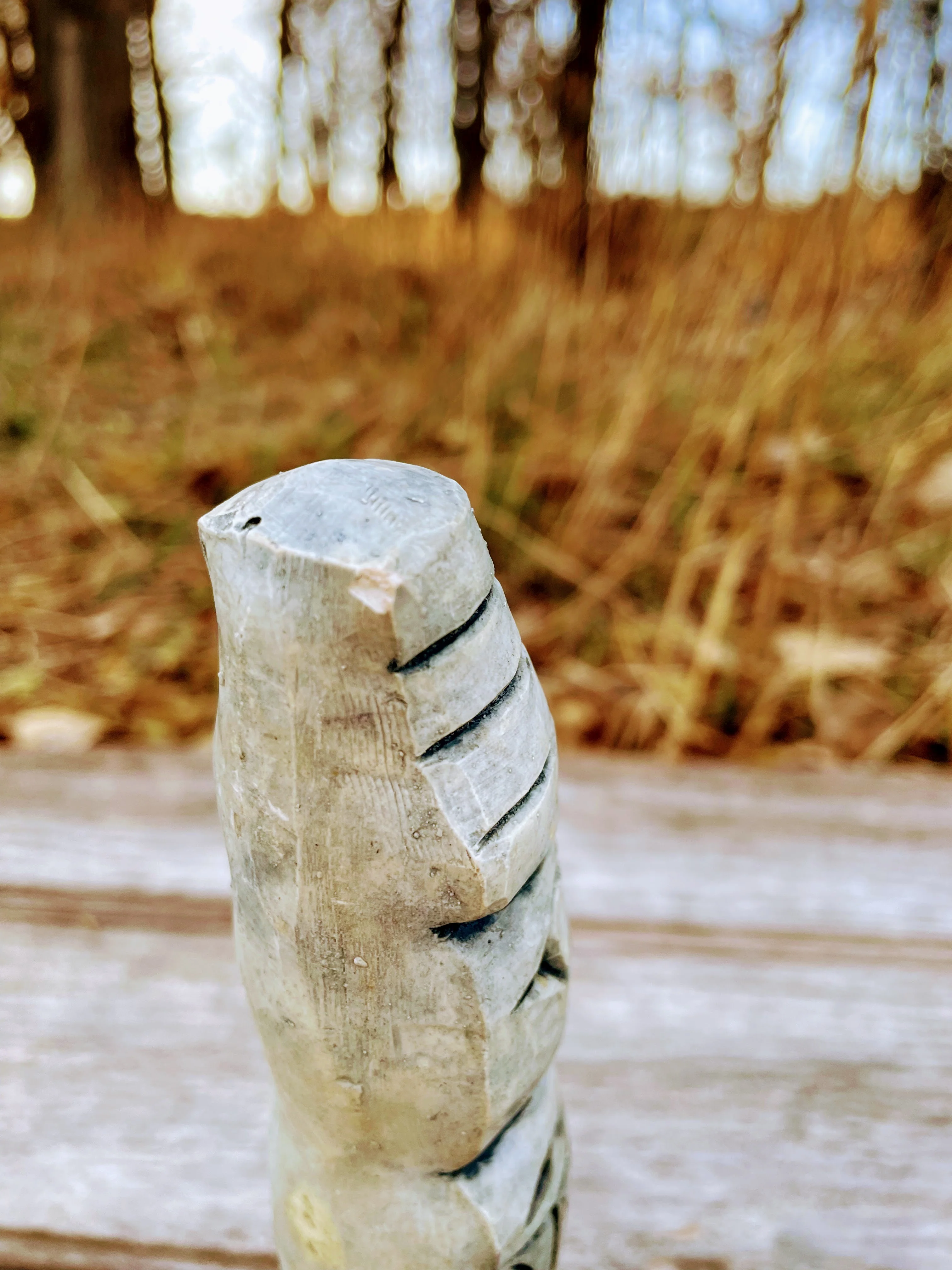 70s Alaskan Totem Pole Sculpture Decor Chalkware By A.c.e. Alaska - Image 7