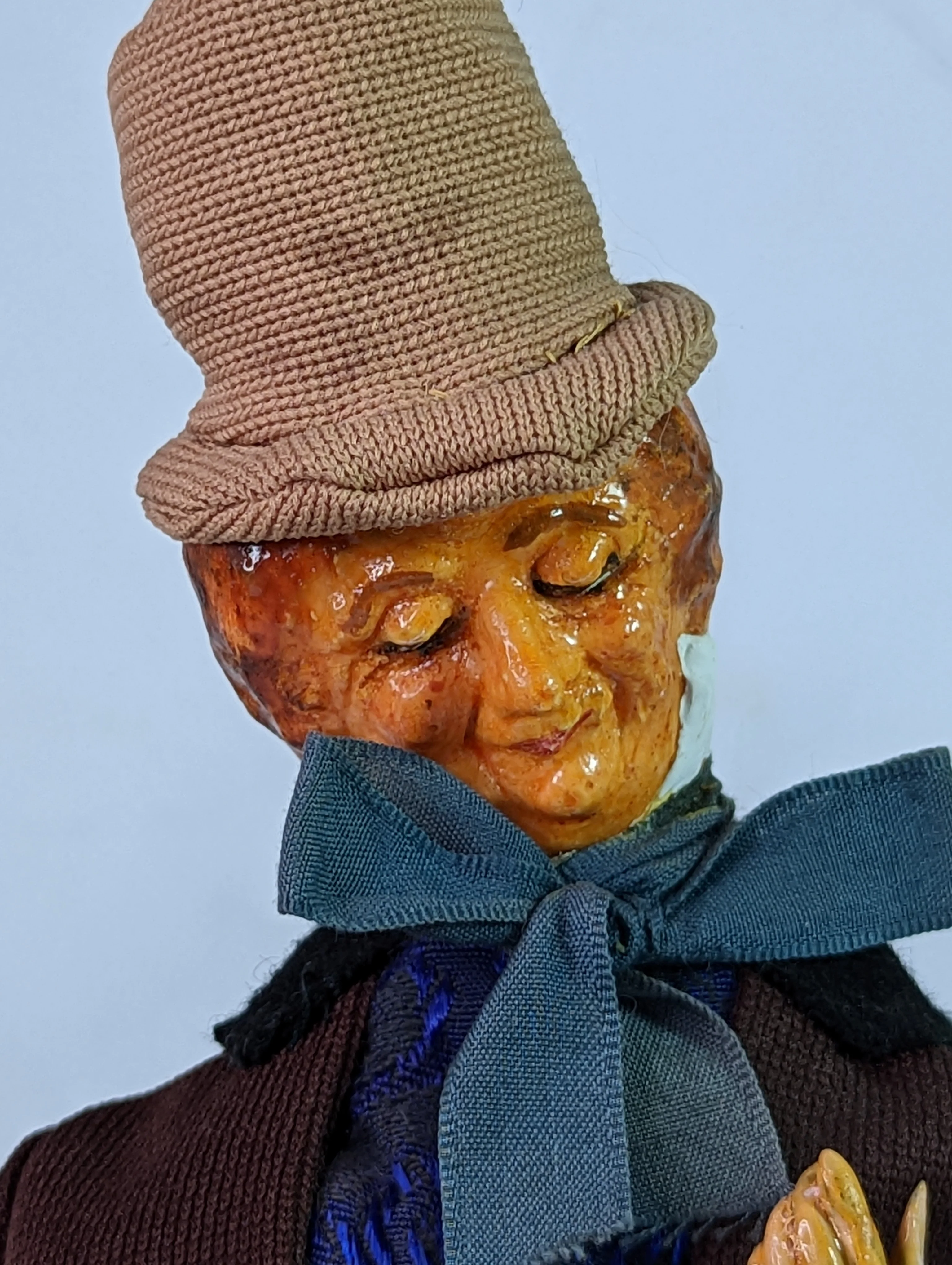 70s Charles Dickens Characters Paper Mache Destressed By Alice Smith - Image 14