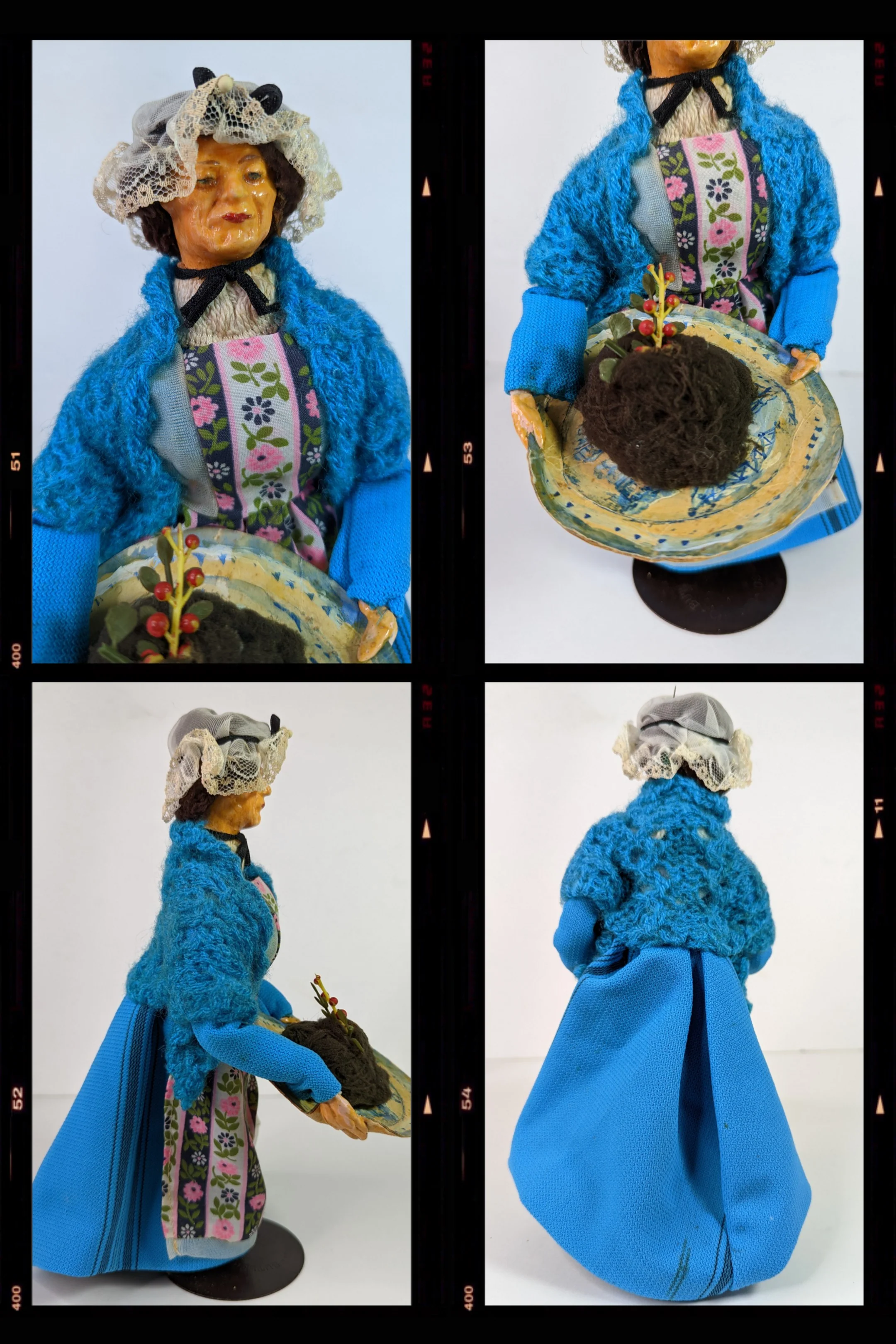 70s Charles Dickens Characters Paper Mache Destressed By Alice Smith - Image 3
