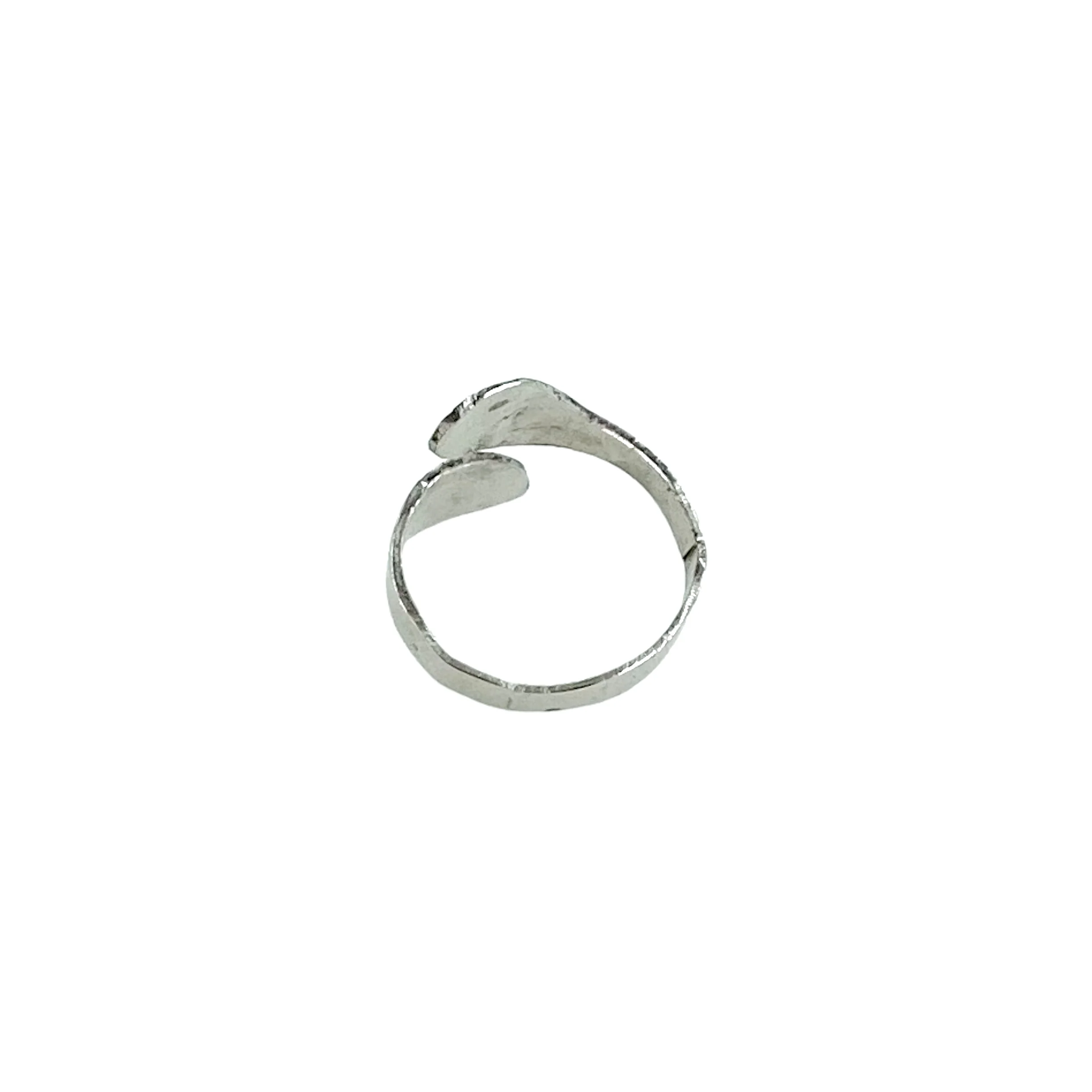 70s Alpaca Abalone Inlay Wrap Around Adjustable Ring By Mexico - Image 8