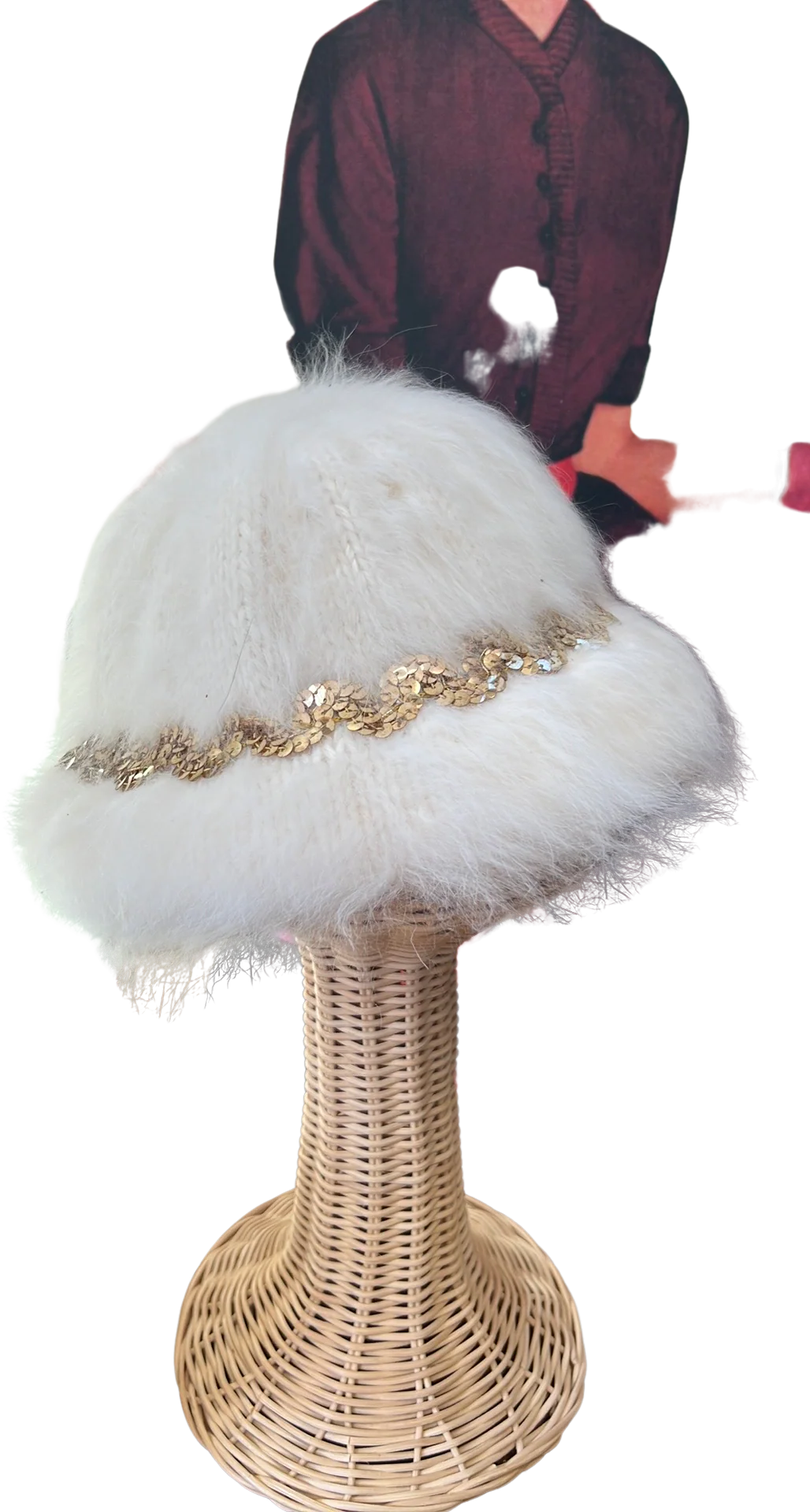 70s Angora Hat