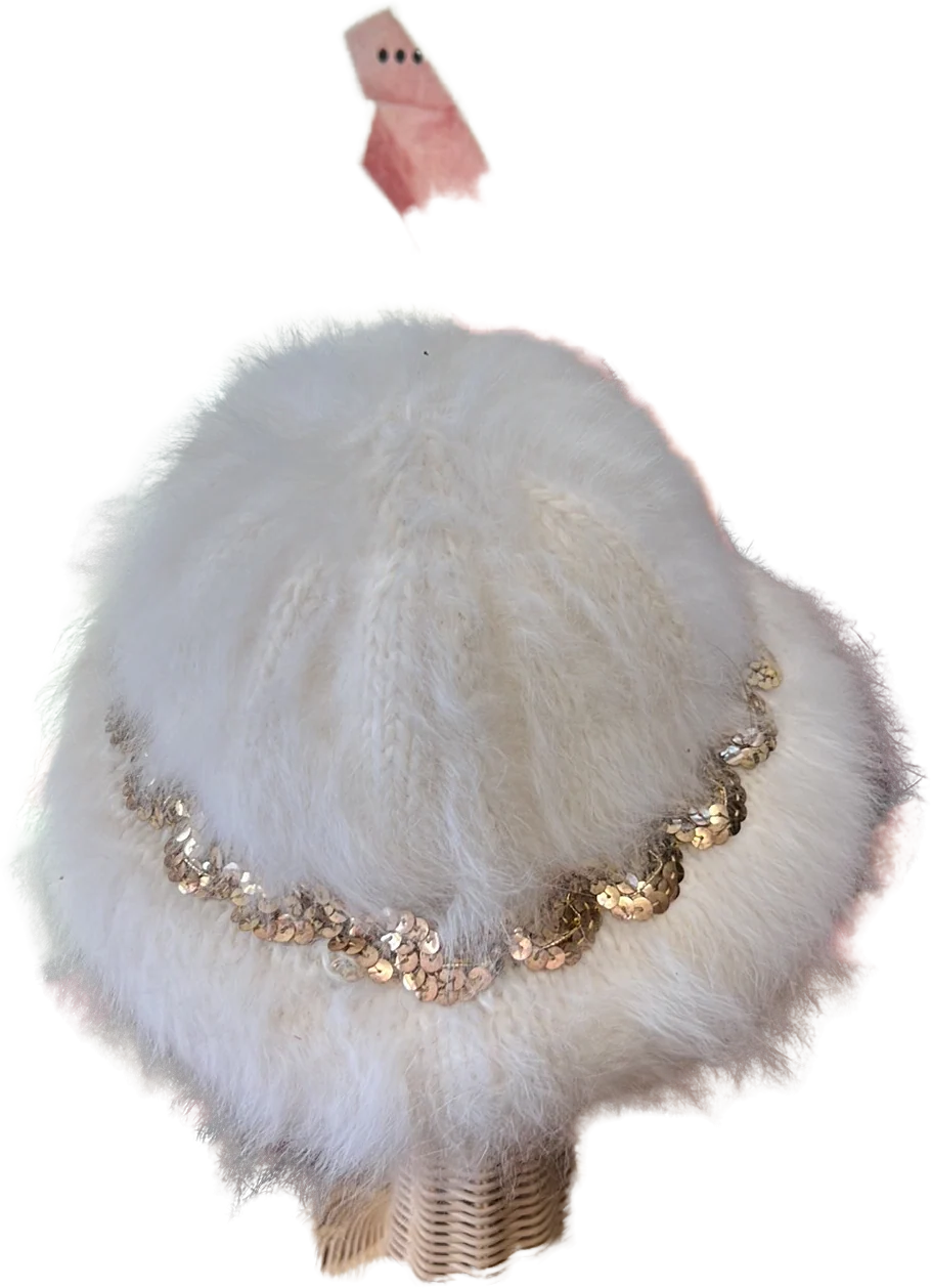70s Angora Hat - Image 2