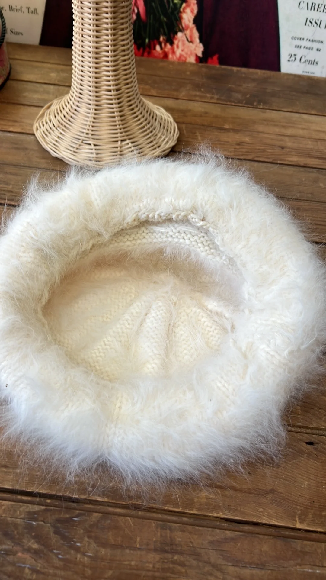 70s Angora Hat - Image 3