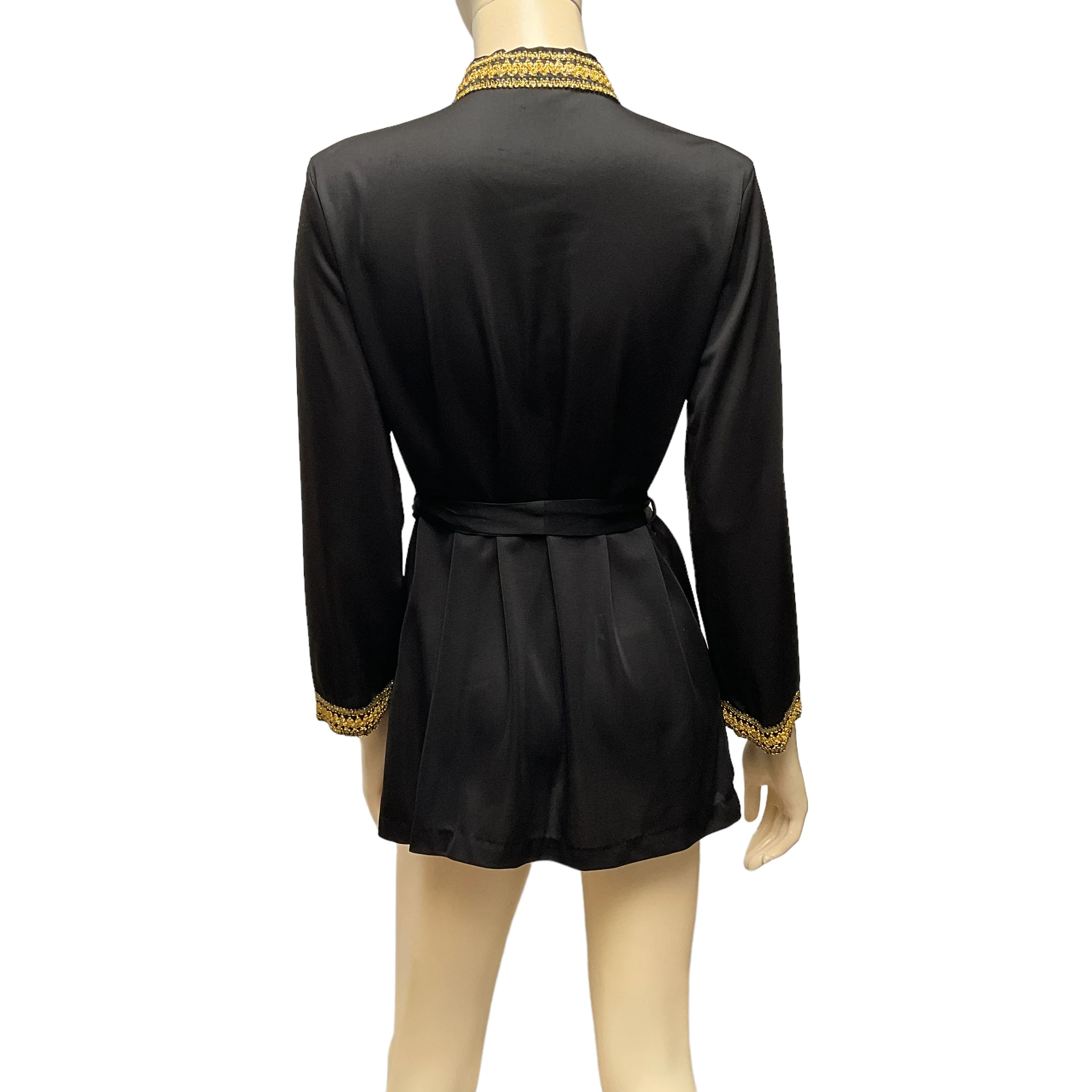 70s Black Nylon Pantsuit By Windsor - Image 5