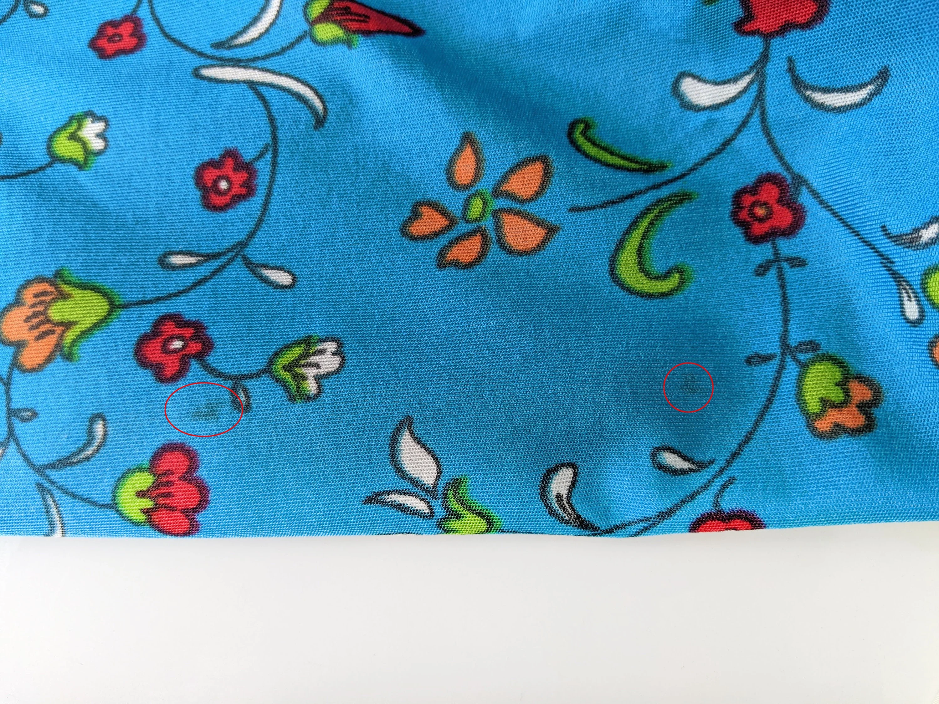 70s Blue Floral Dress Vintage 70s Dress Mod Flower Print Smocked Waist Long Sleeve Dress, Medium by The Red Eye - Image 9