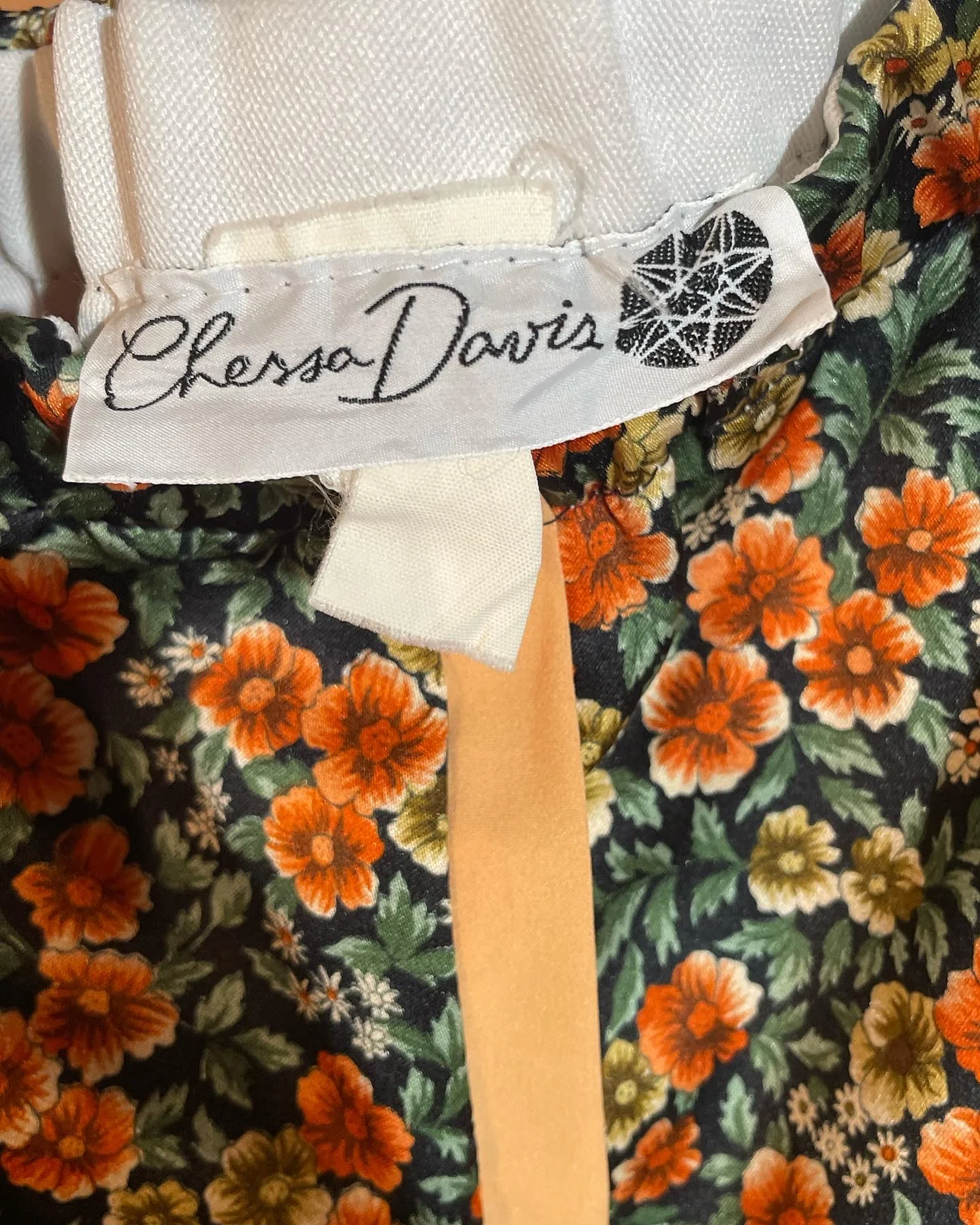70s Autumn Floral Blossom Cottage Witch Skirt by Chessa Davis - Image 4