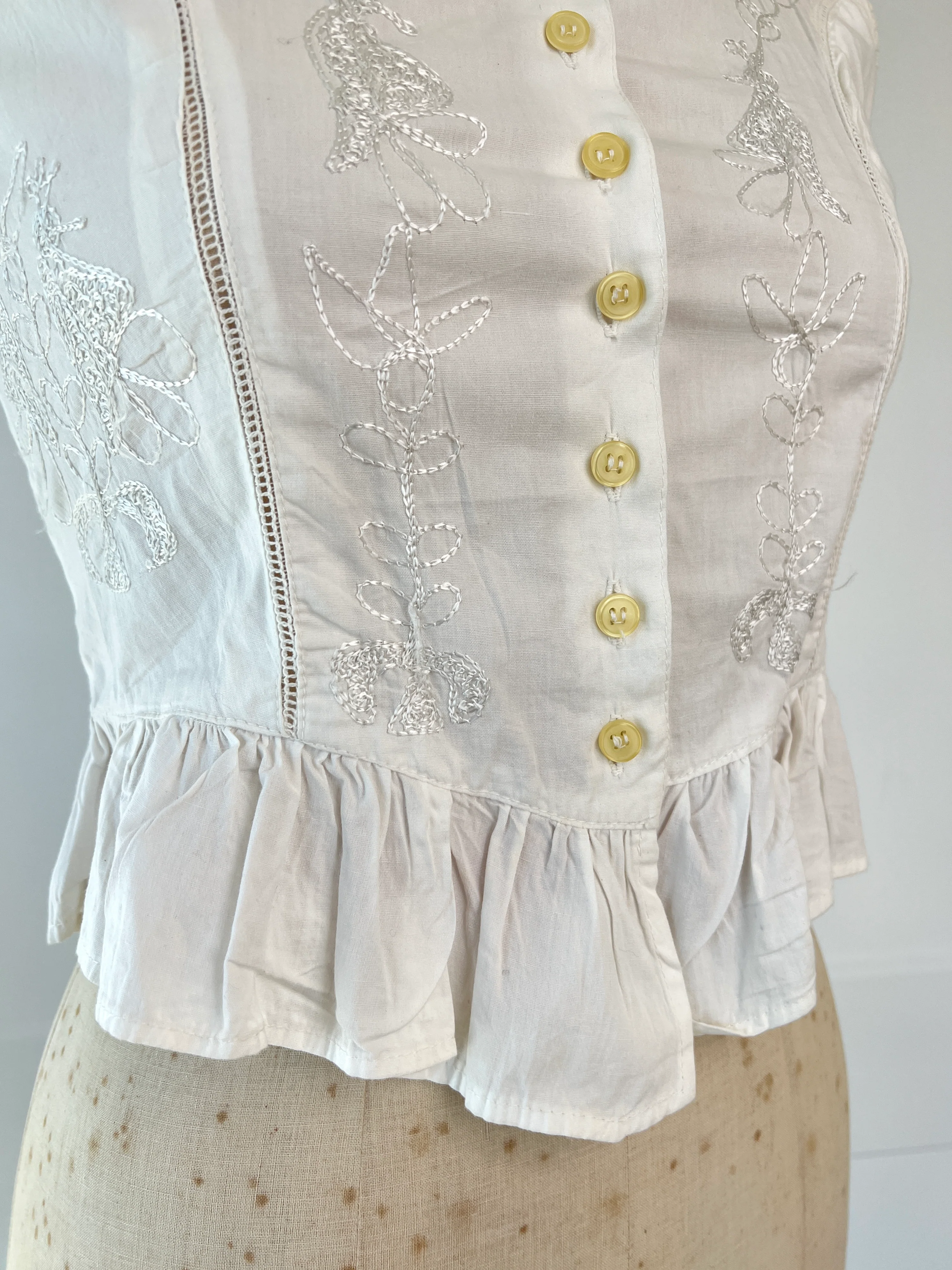 70s Cotton Tank Top by Ammani - Image 7